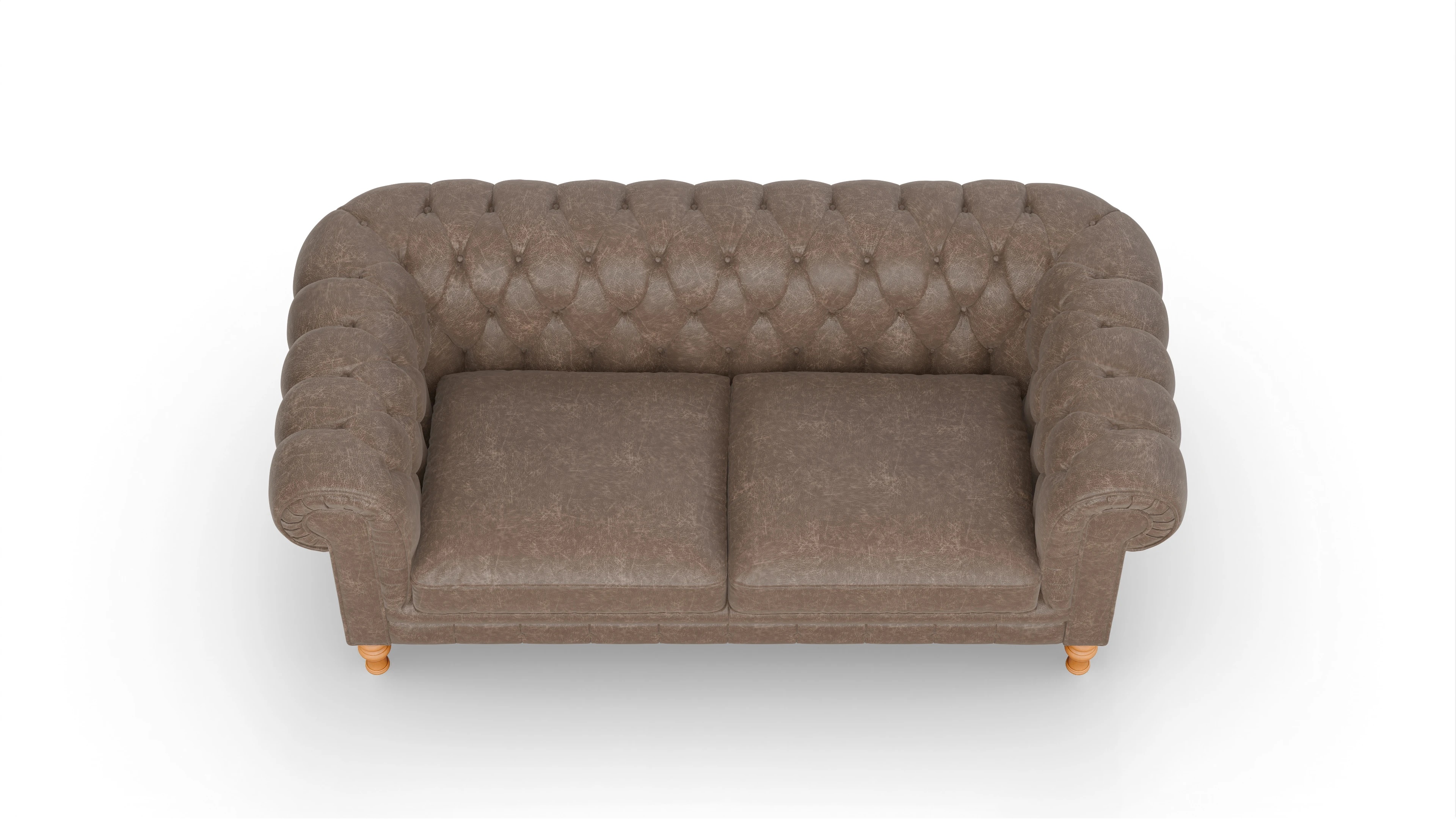 Ansicht des Produktes Countess 2-Sitzer in Leder braun