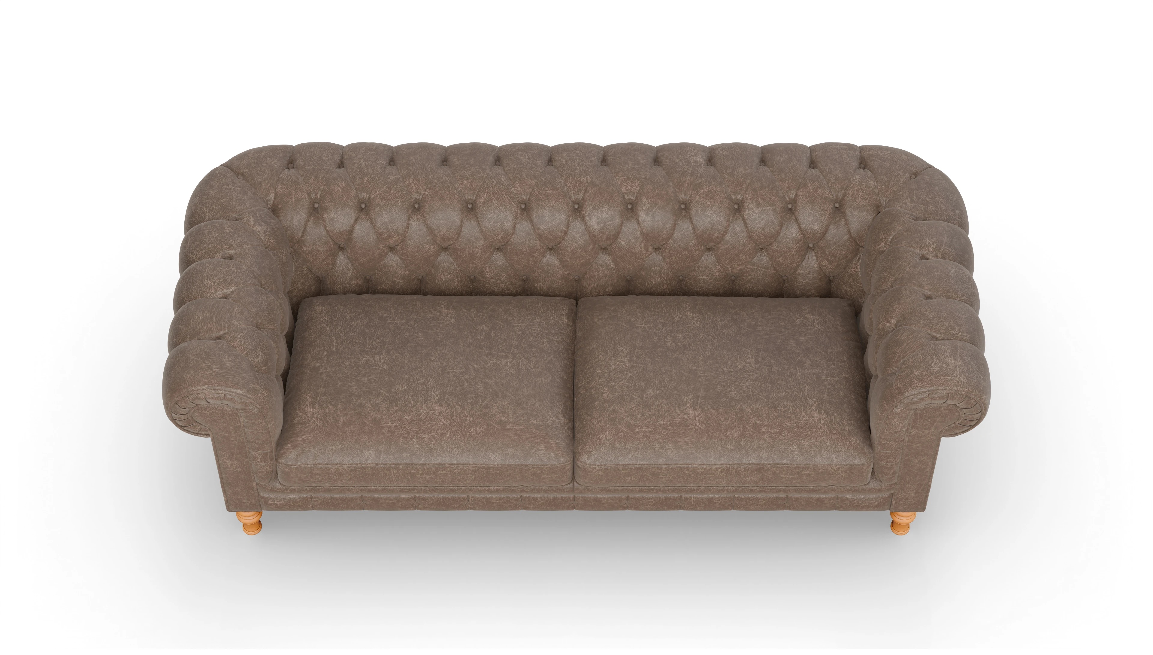 Ansicht des Produktes Countess 3-Sitzer in Leder braun