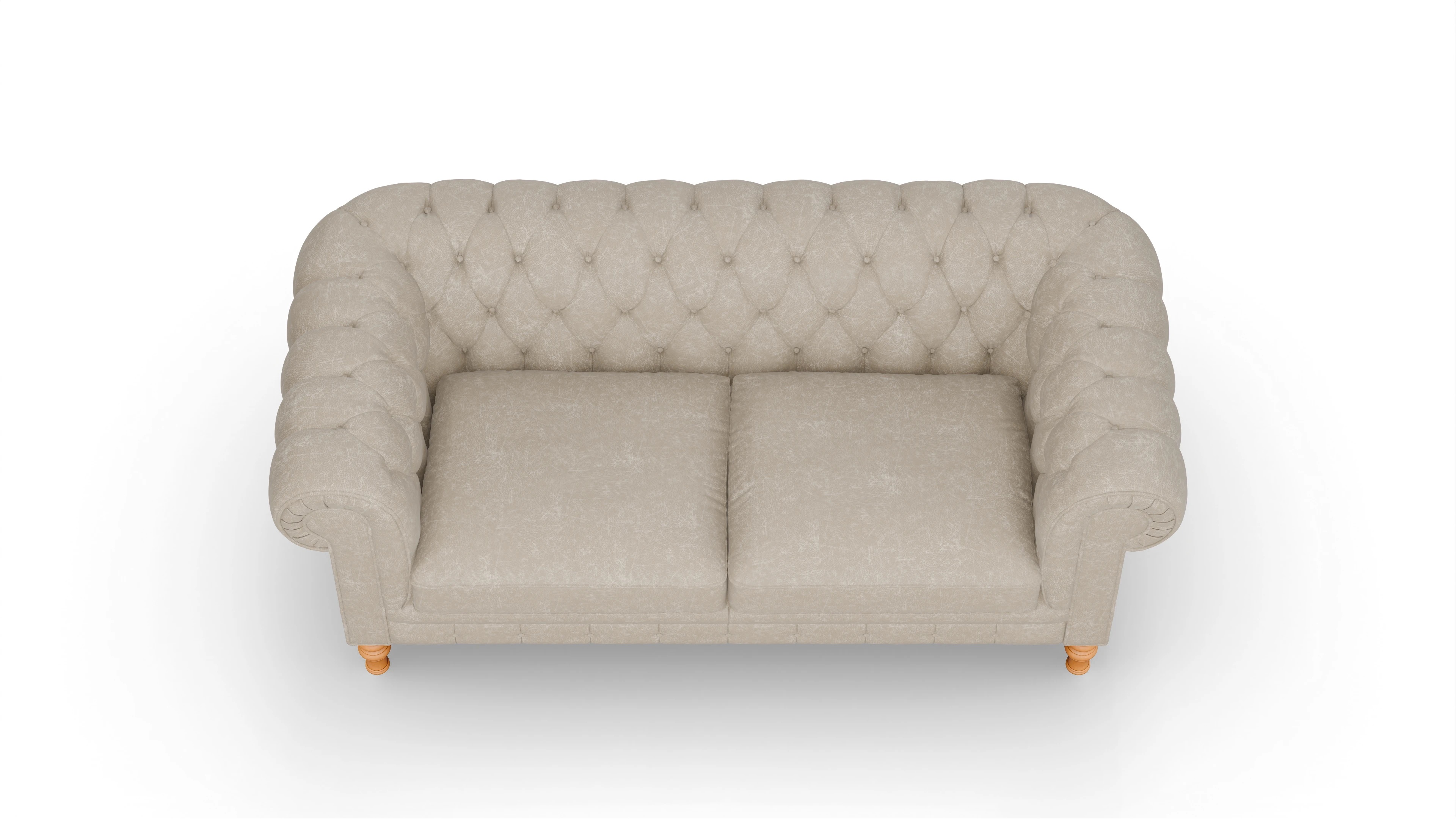 Ansicht des Produktes Countess 2-Sitzer in Leder beige