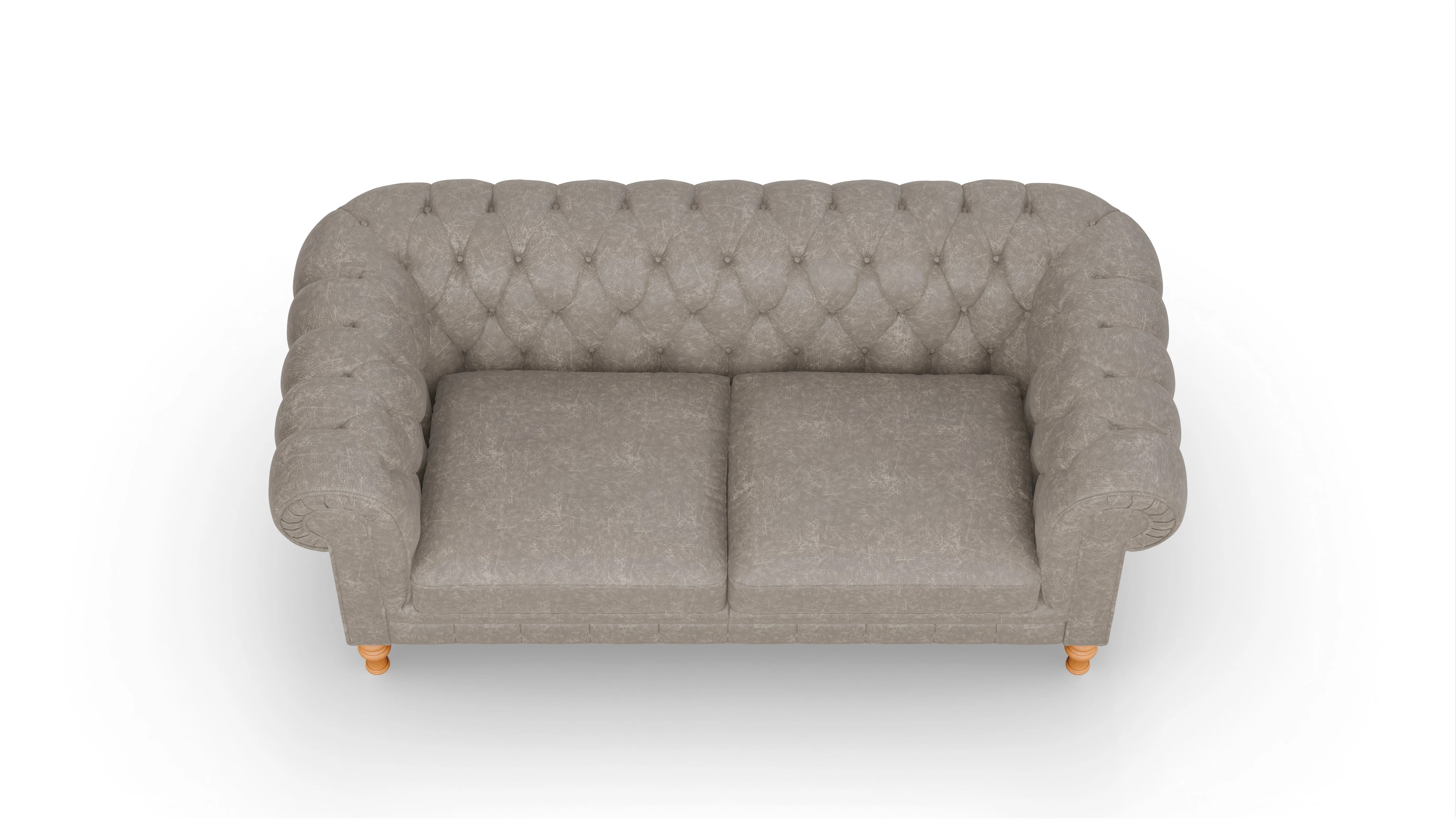 Ansicht des Produktes Countess 2-Sitzer in Leder grau