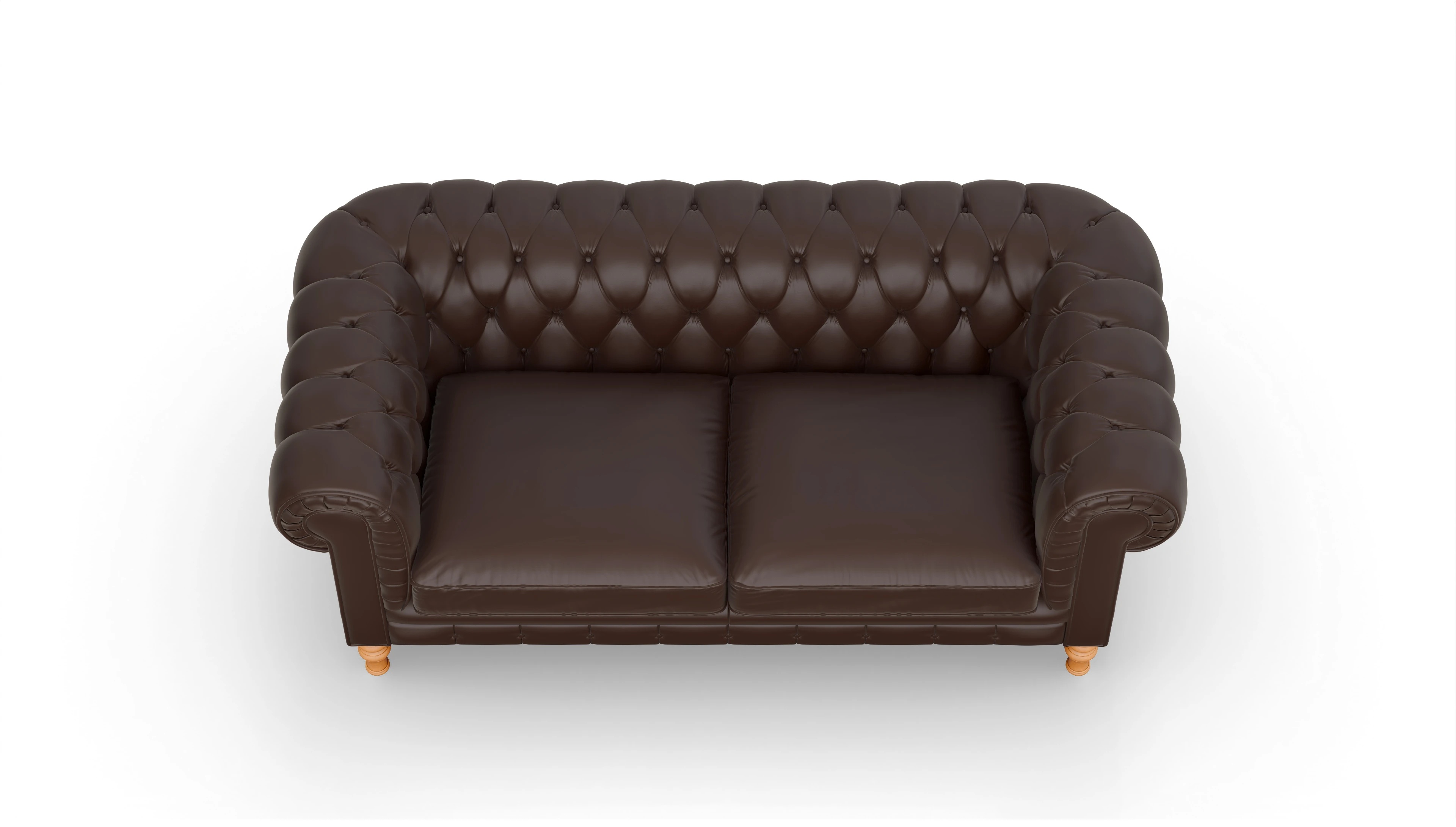 Ansicht des Produktes Countess 2-Sitzer in Leder braun
