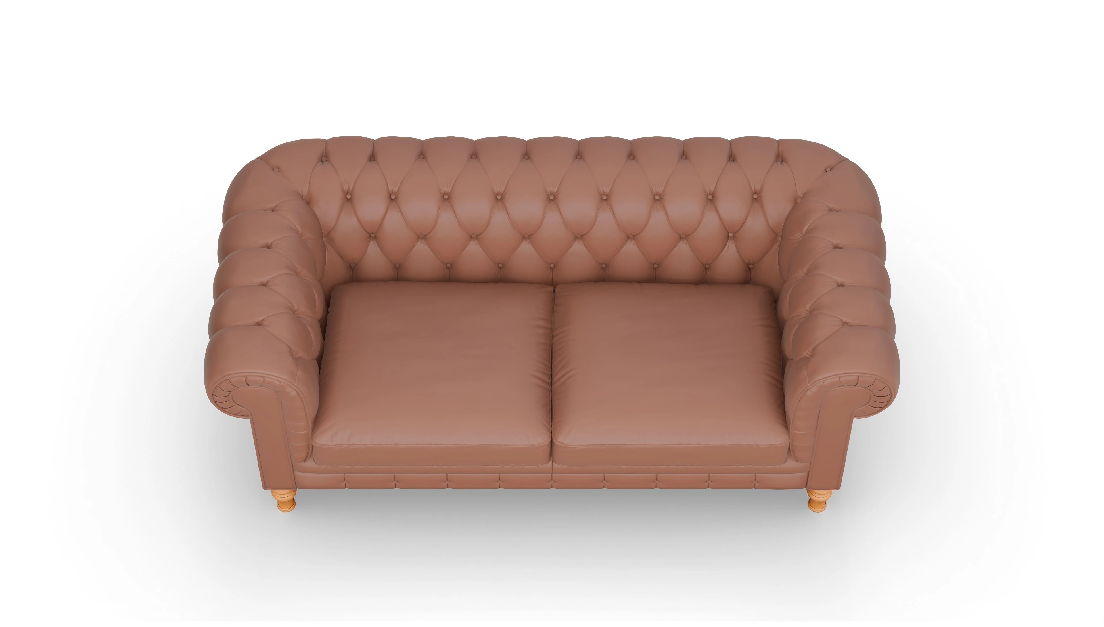Ansicht des Produktes Countess 2-Sitzer in Leder braun