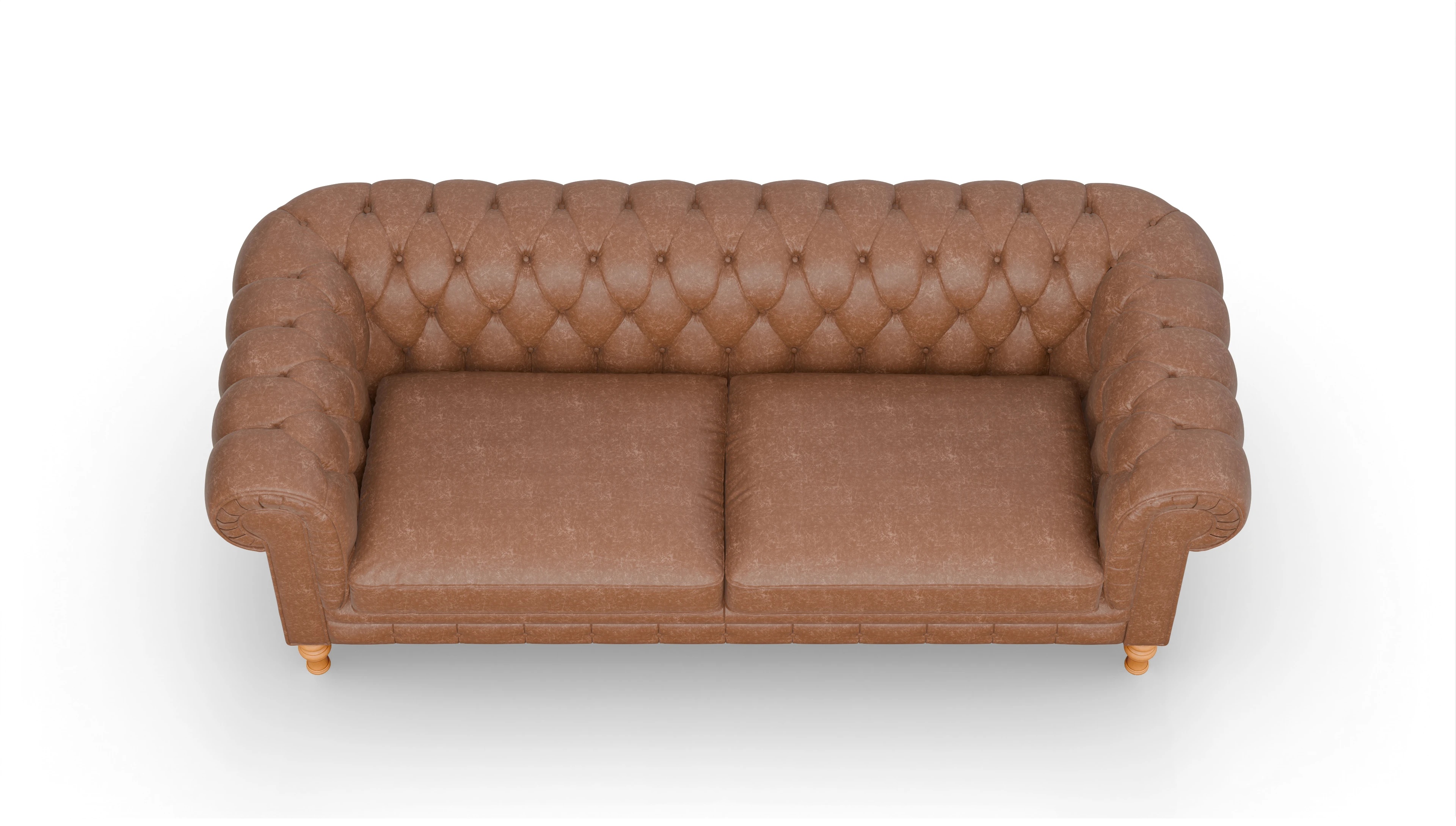 Ansicht des Produktes Countess 3-Sitzer in Leder braun