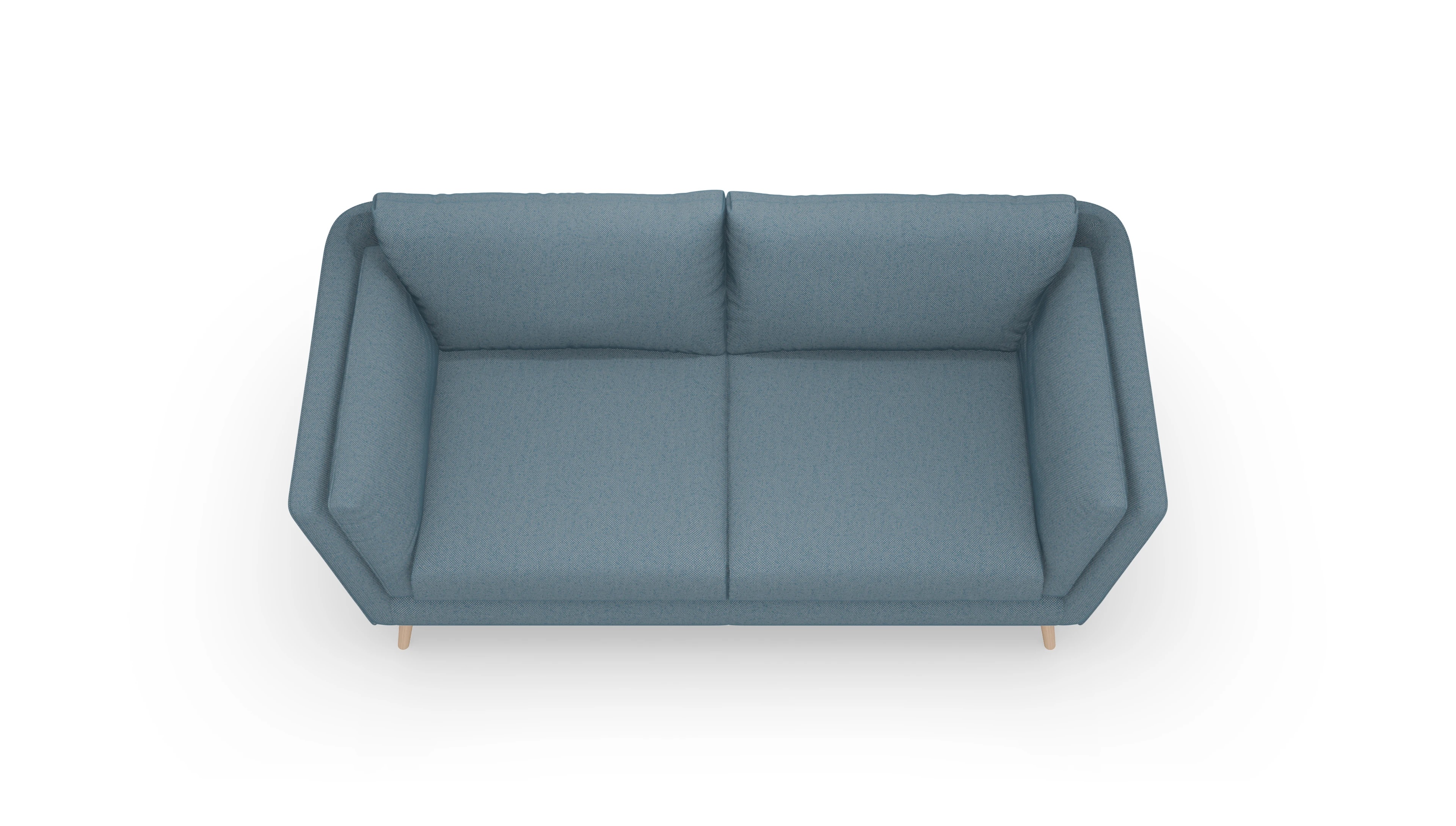 Ansicht des Produktes Sira 3-Sitzer in Stoff blau