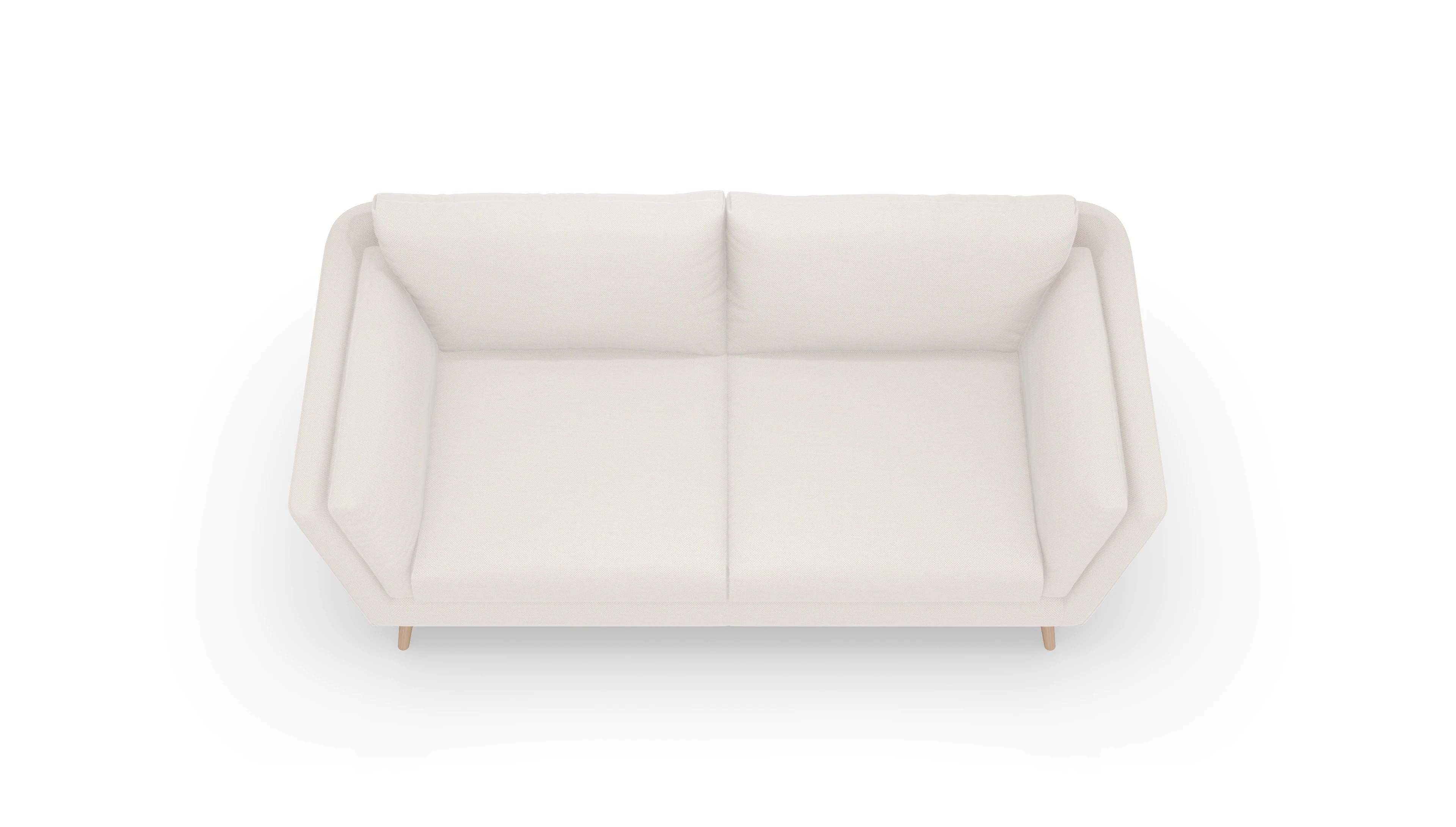 Ansicht des Produktes Sira 3-Sitzer in Stoff weiß