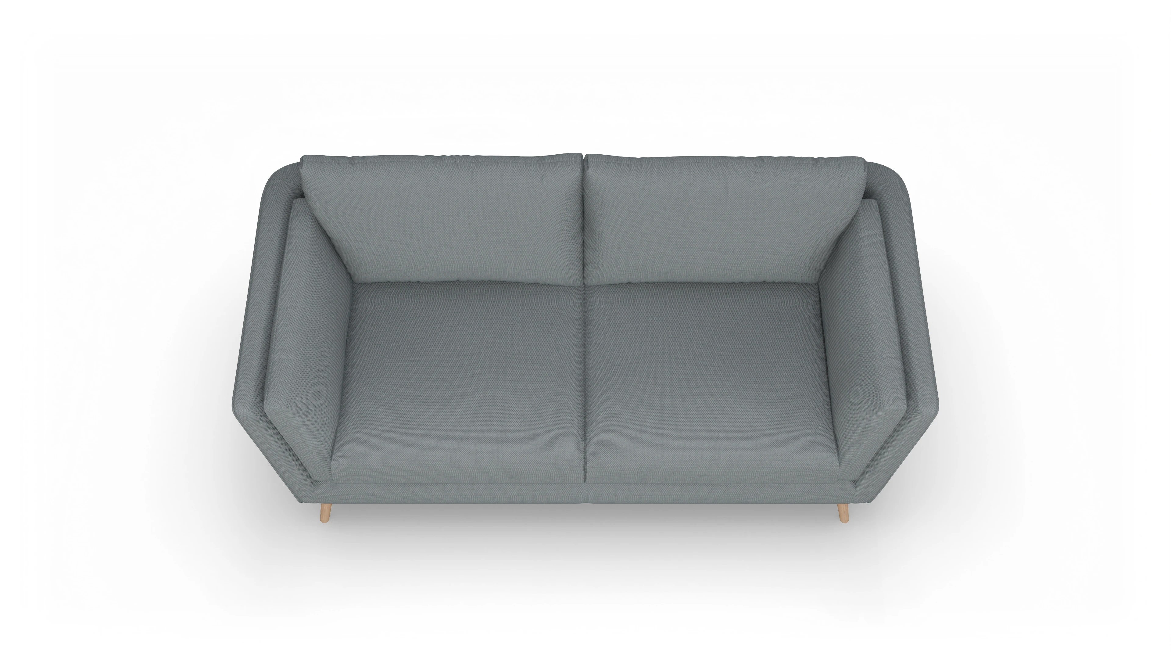 Ansicht des Produktes Sira 3-Sitzer in Stoff blau