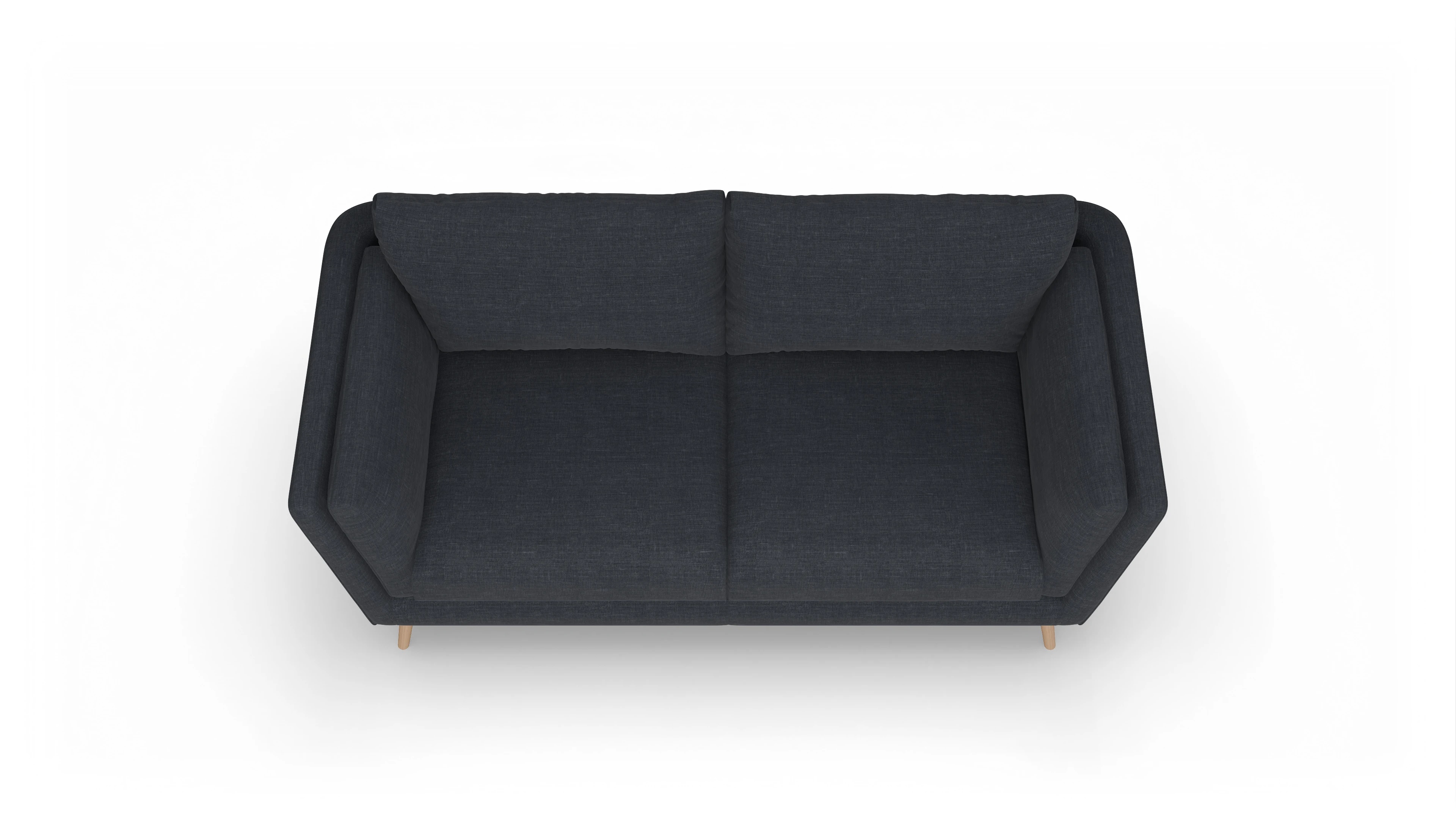 Ansicht des Produktes Sira 3-Sitzer in Stoff blau