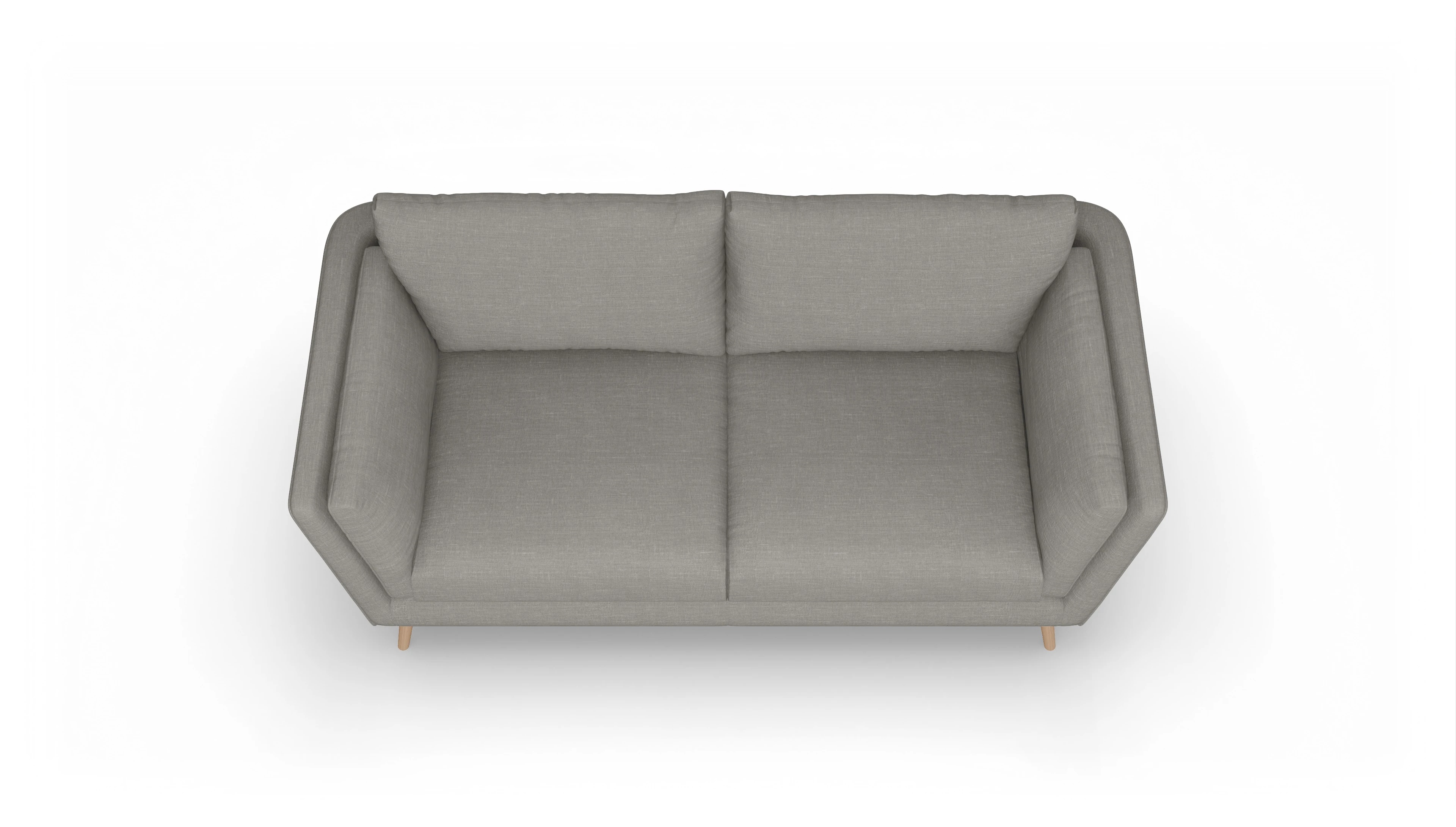 Ansicht des Produktes Sira 3-Sitzer in Stoff grau