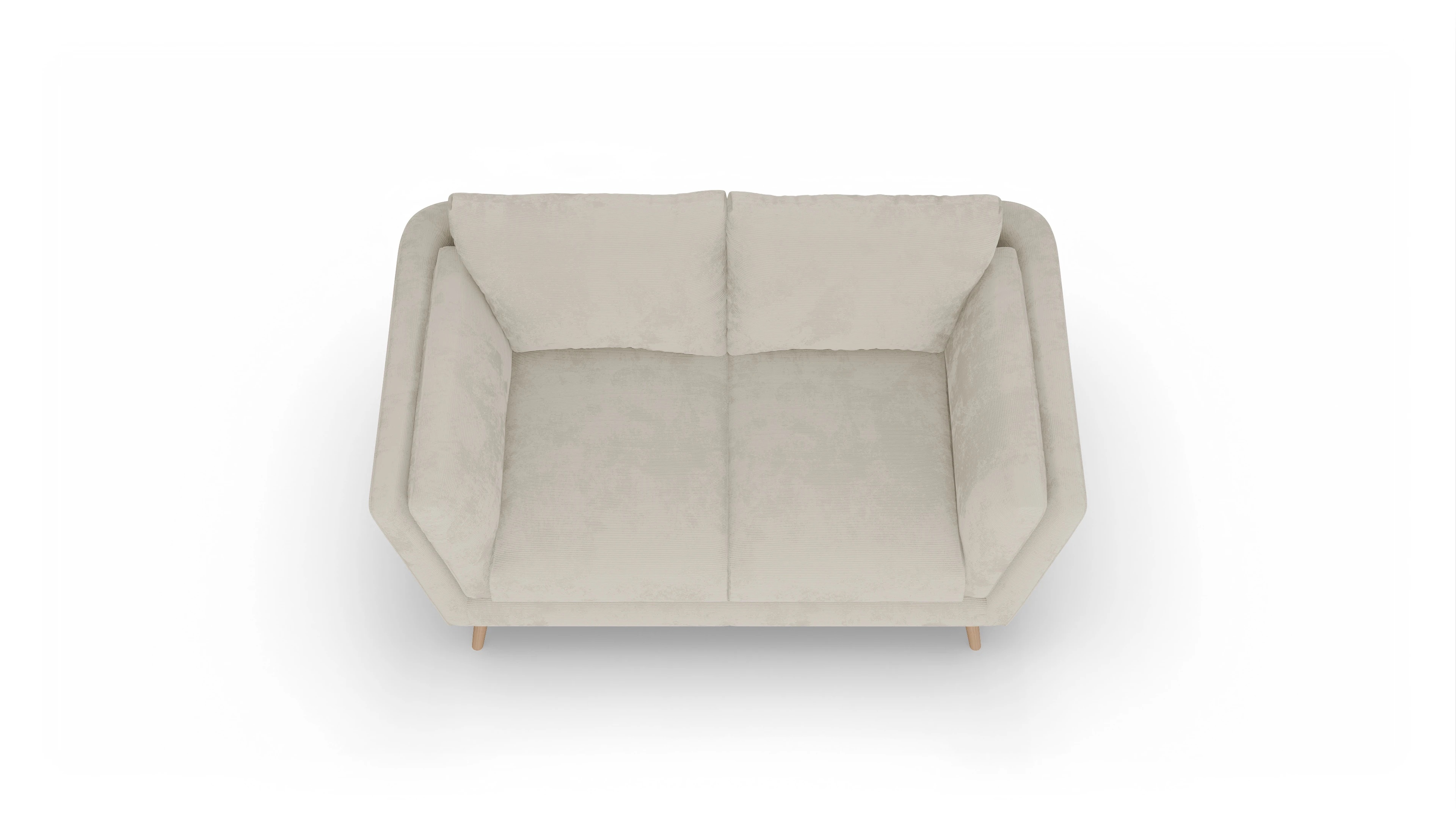 Ansicht des Produktes Sira 2-Sitzer in Cord weiß