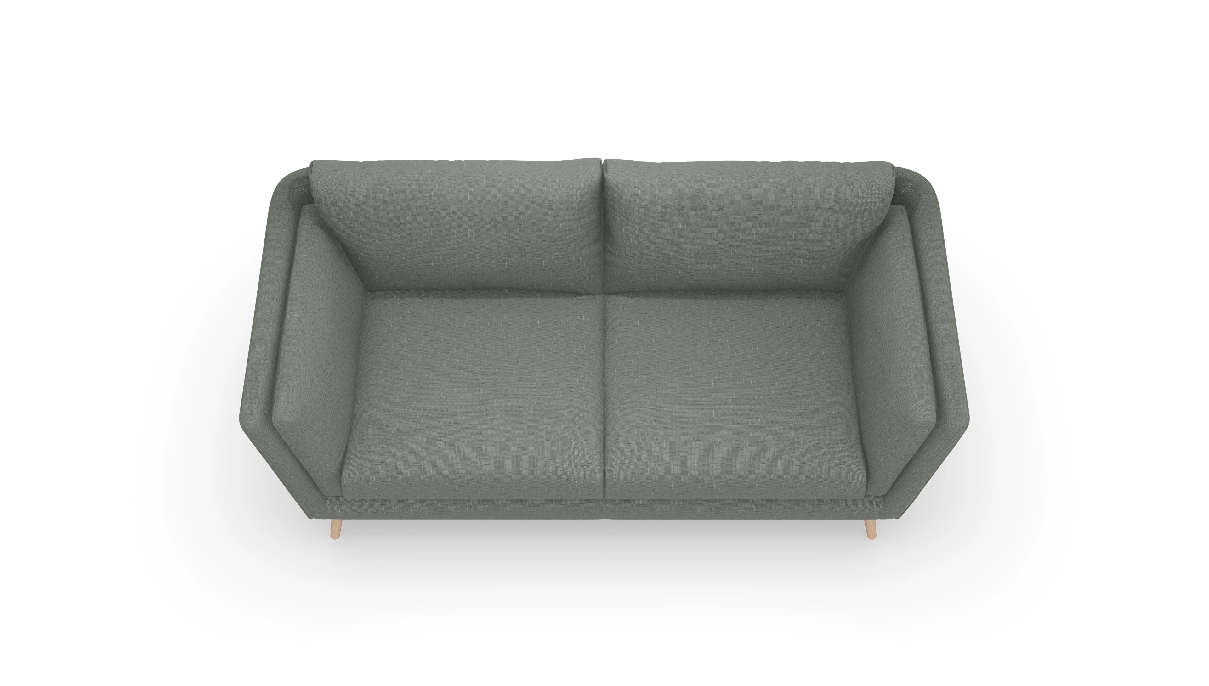 Ansicht des Produktes Sira 3-Sitzer in Stoff grün