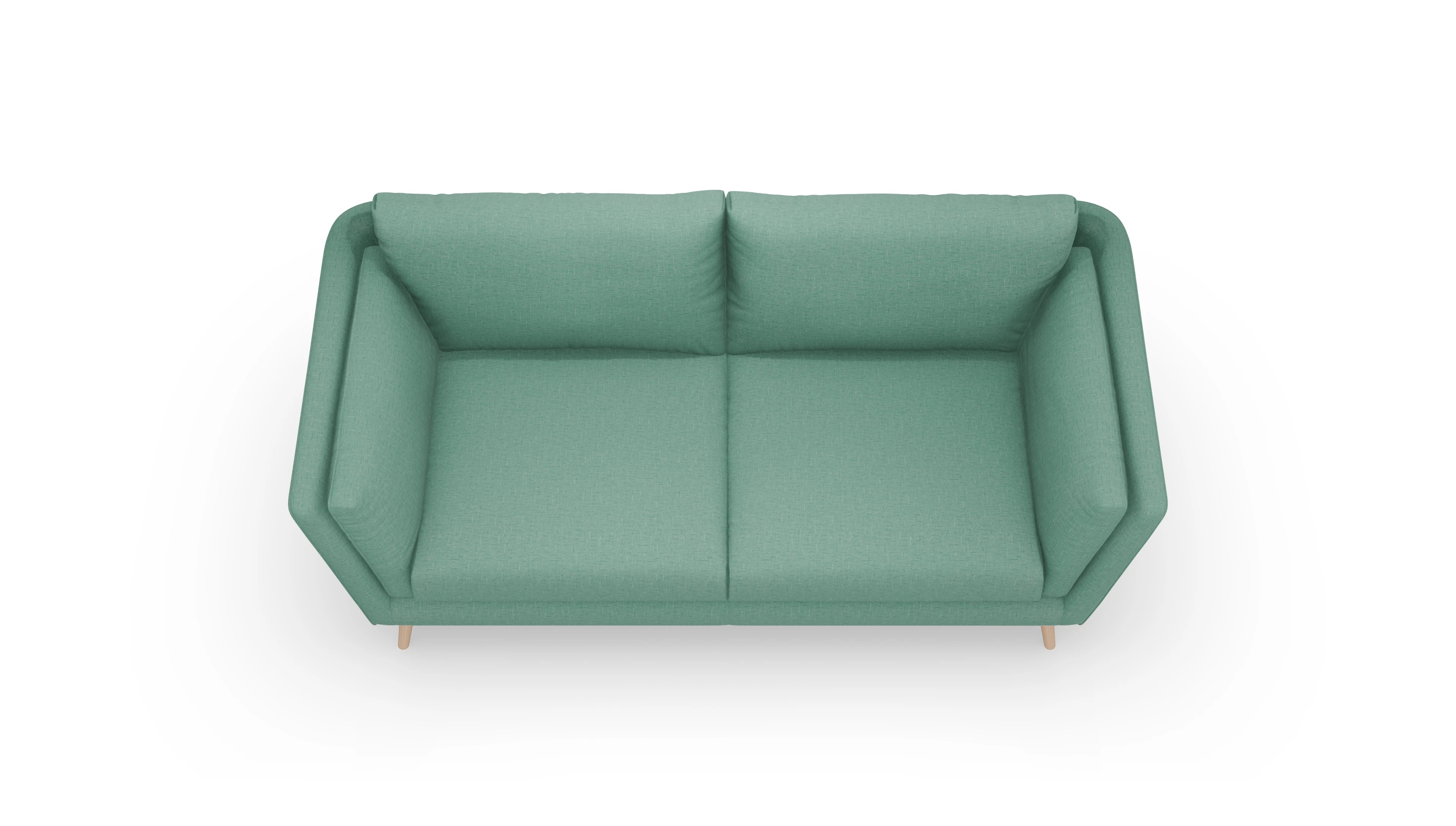 Ansicht des Produktes Sira 3-Sitzer in Stoff blau