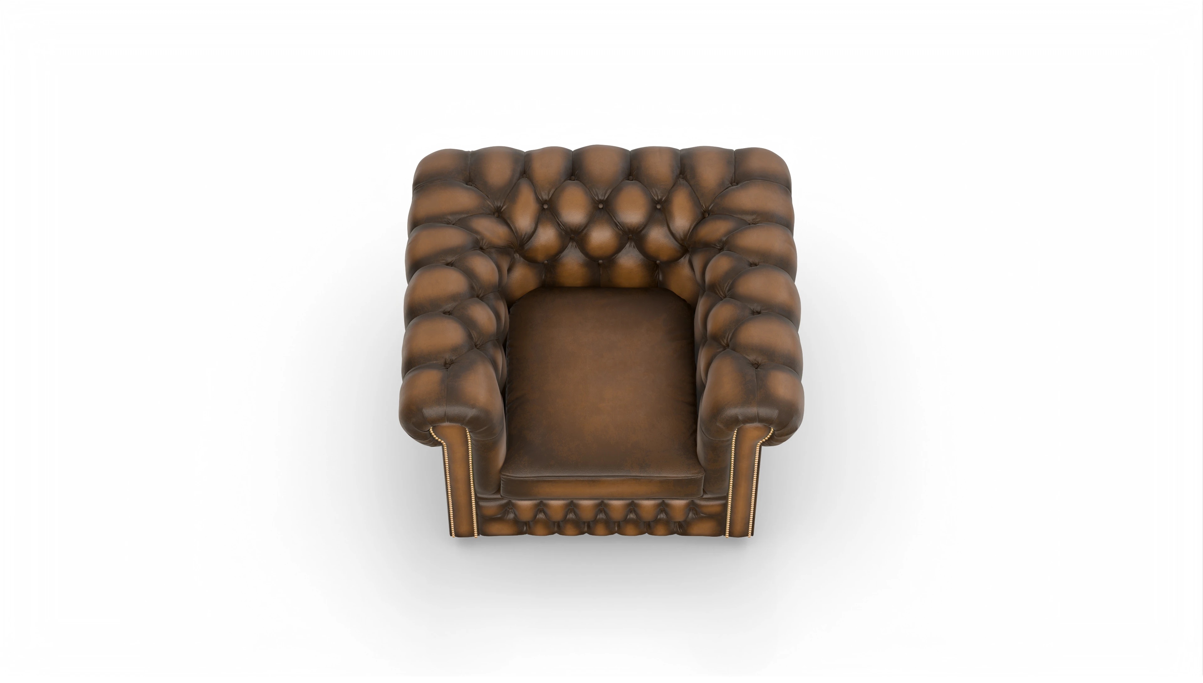 Ansicht des Produktes Islington Sessel in Leder braun