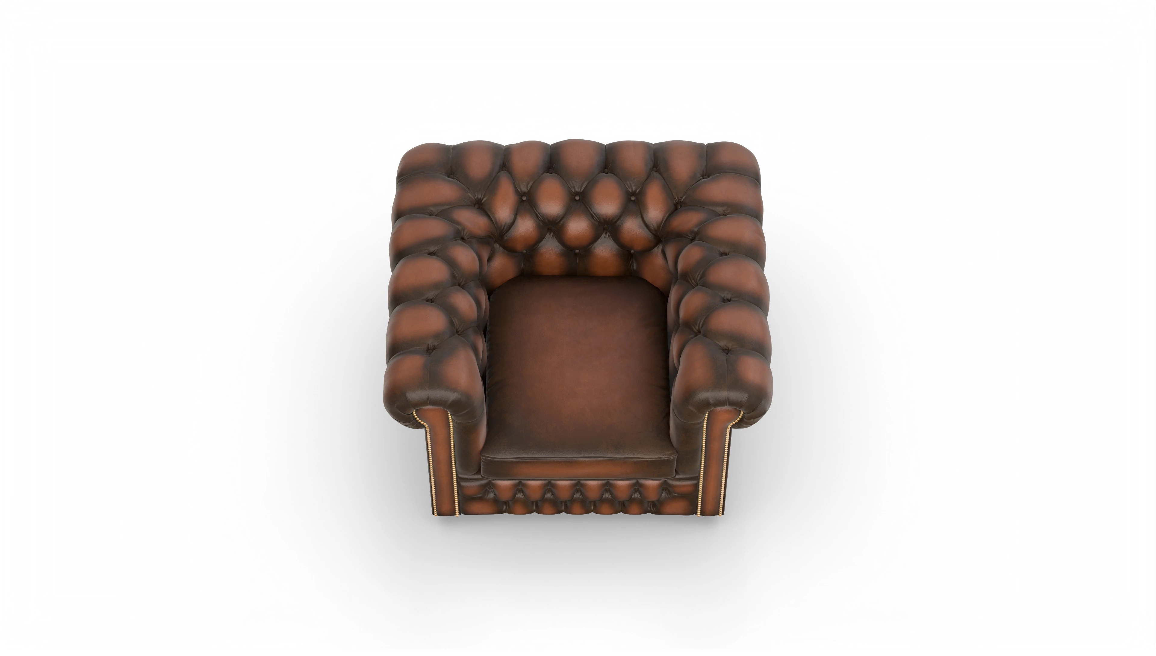 Ansicht des Produktes Islington Sessel in Leder braun
