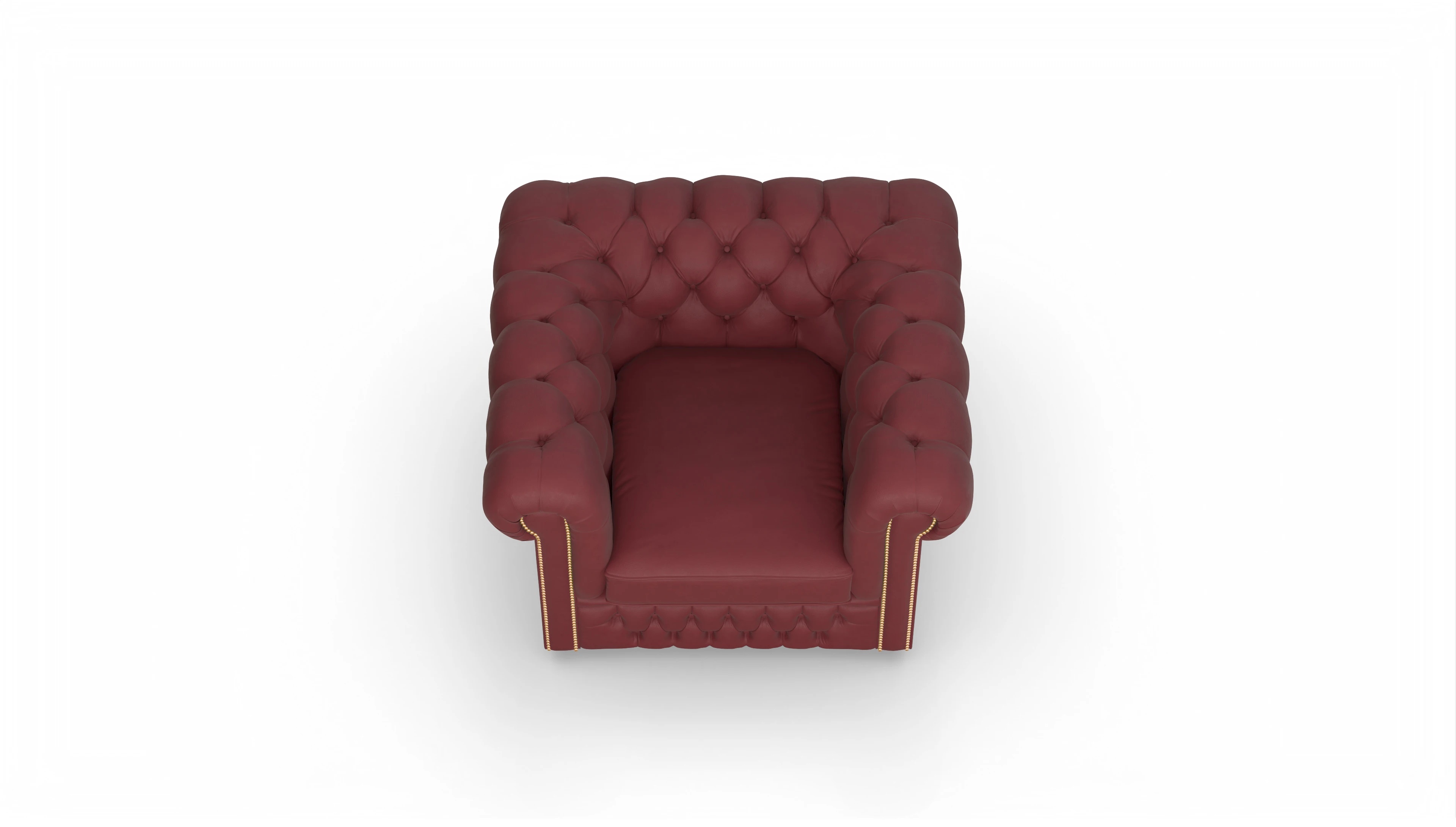 Ansicht des Produktes Islington Sessel in Leder rot