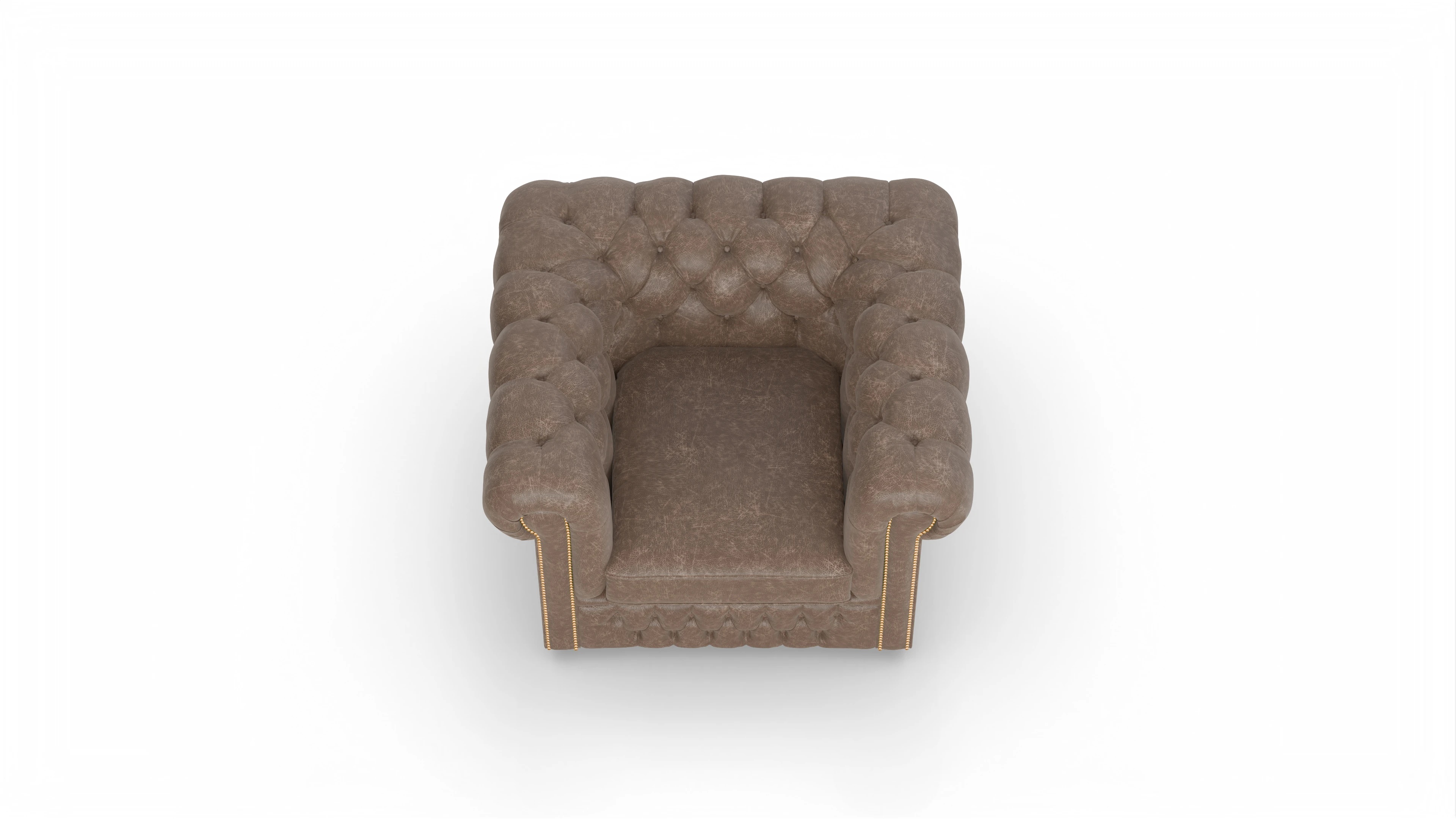 Ansicht des Produktes Islington Sessel in Leder braun
