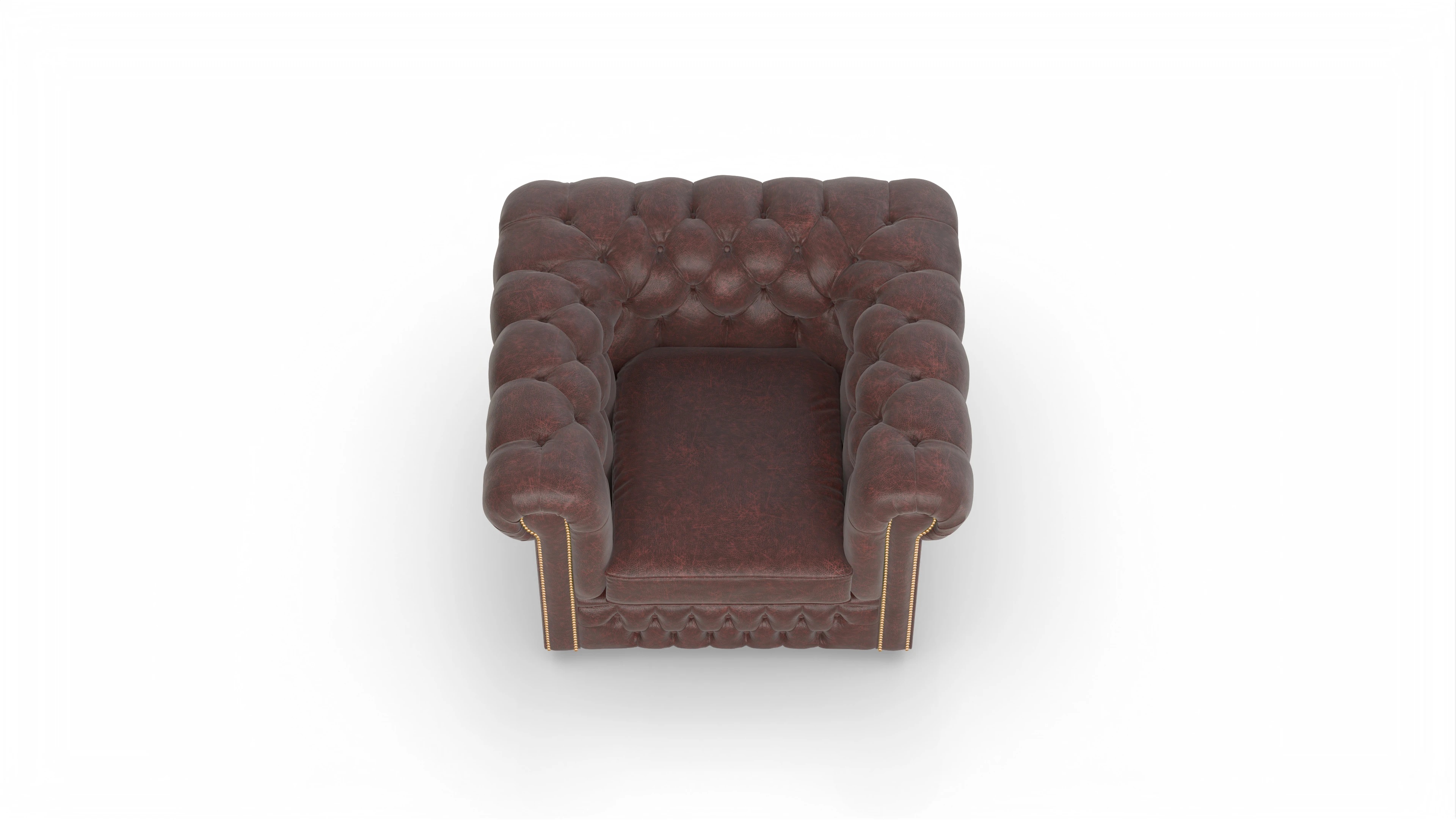 Ansicht des Produktes Islington Sessel in Leder rot