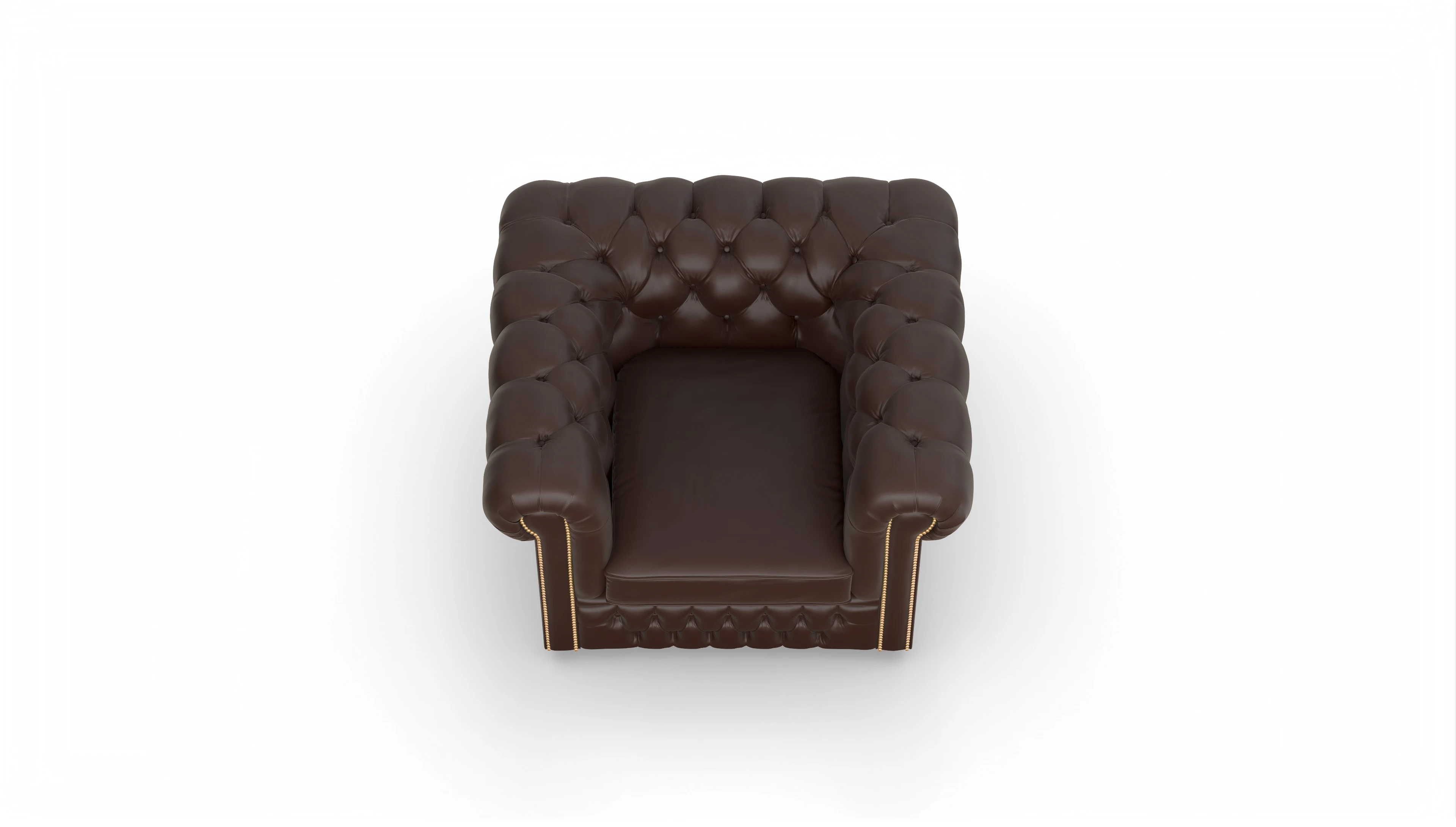 Ansicht des Produktes Islington Sessel in Leder braun