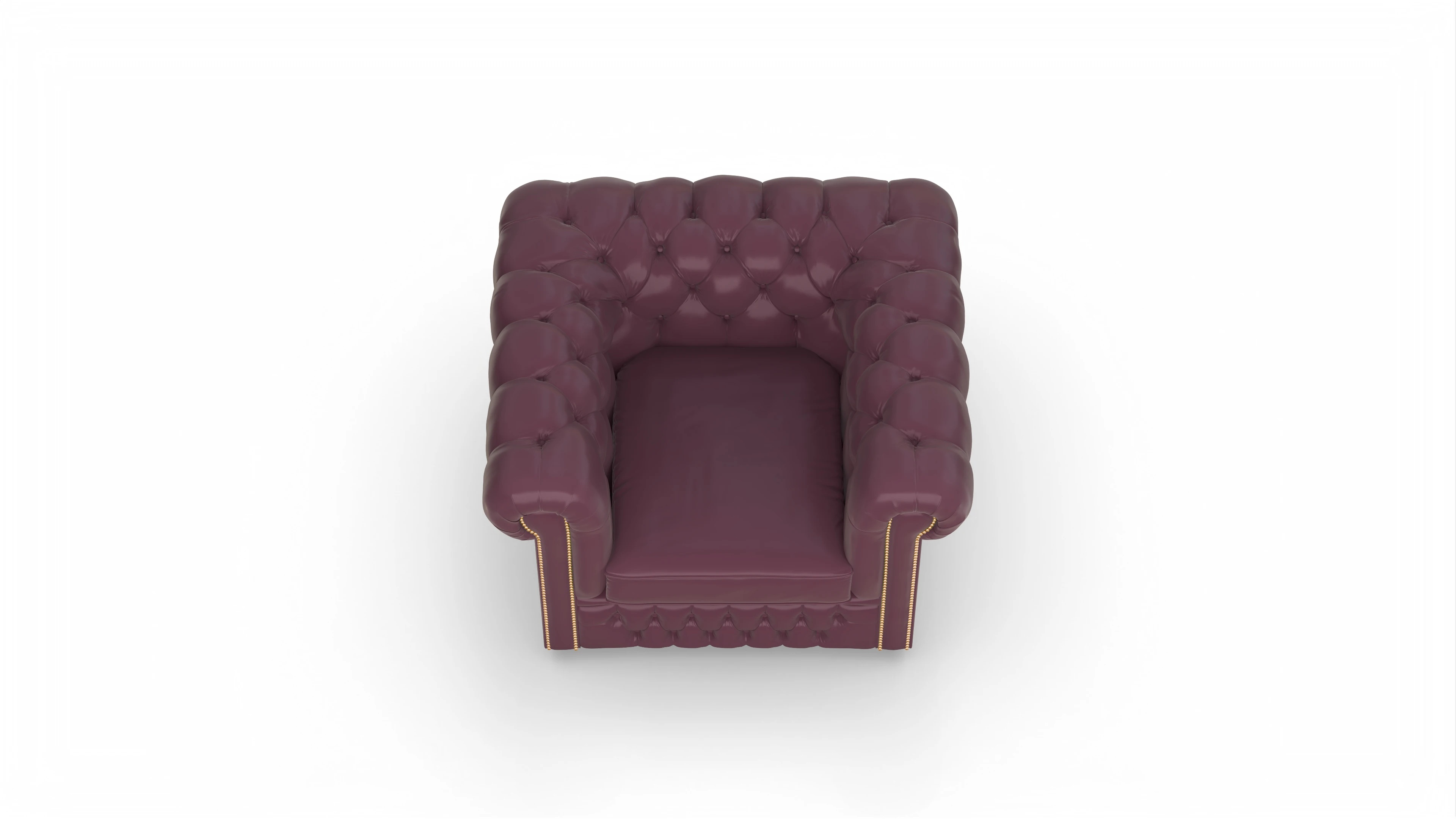 Ansicht des Produktes Islington Sessel in Leder rot