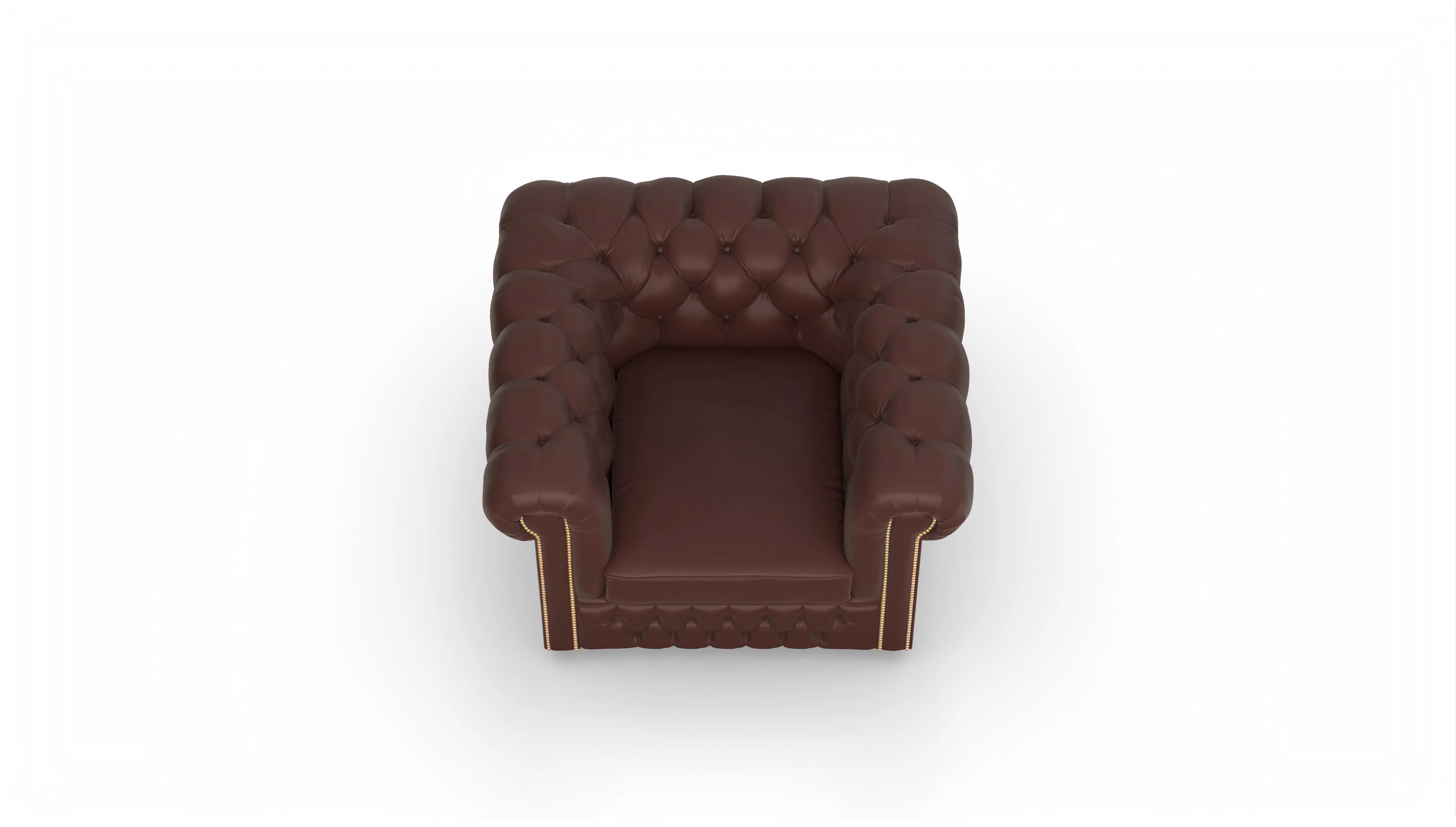 Ansicht des Produktes Islington Sessel in Leder braun