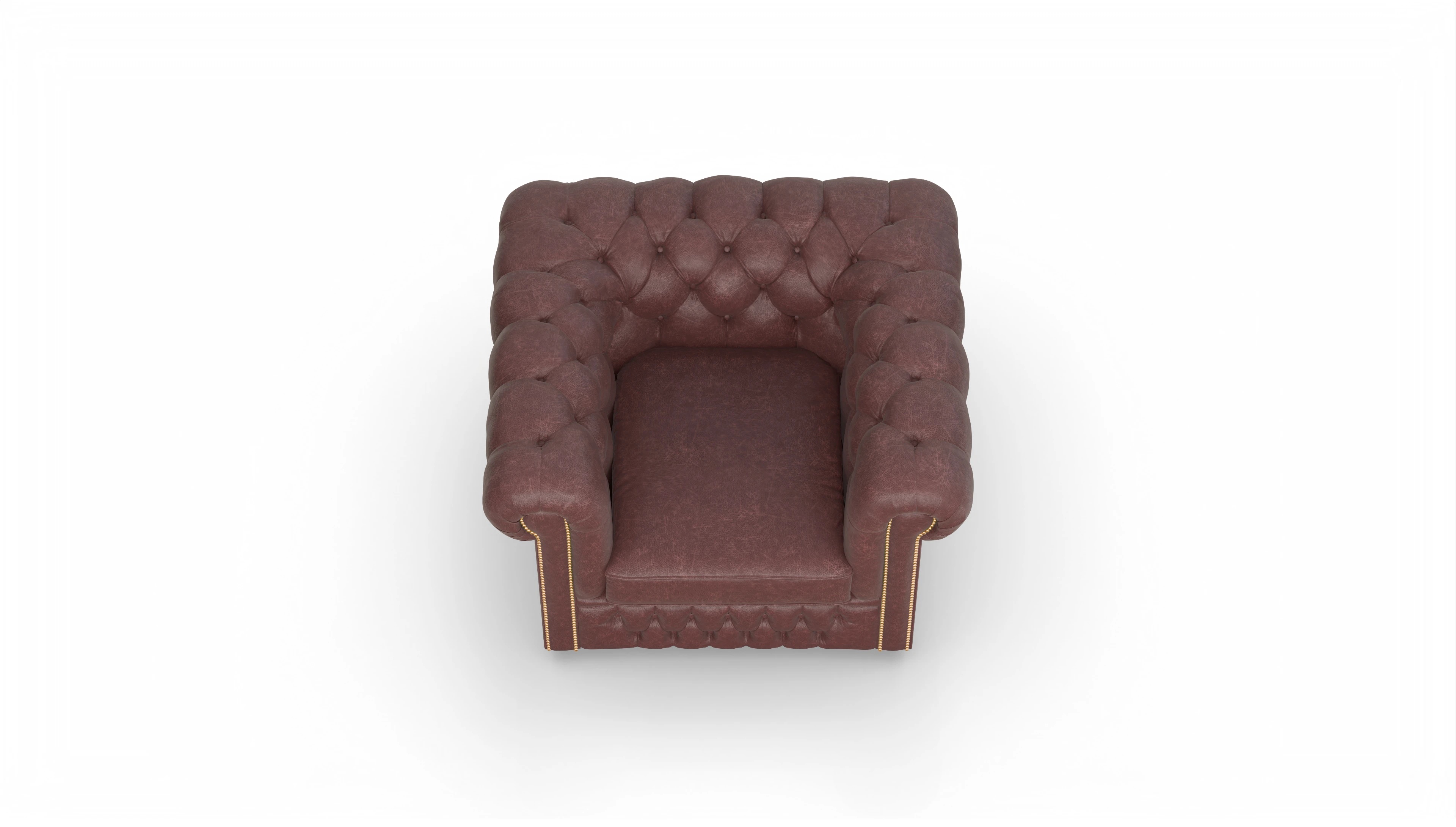 Ansicht des Produktes Islington Sessel in Leder rot