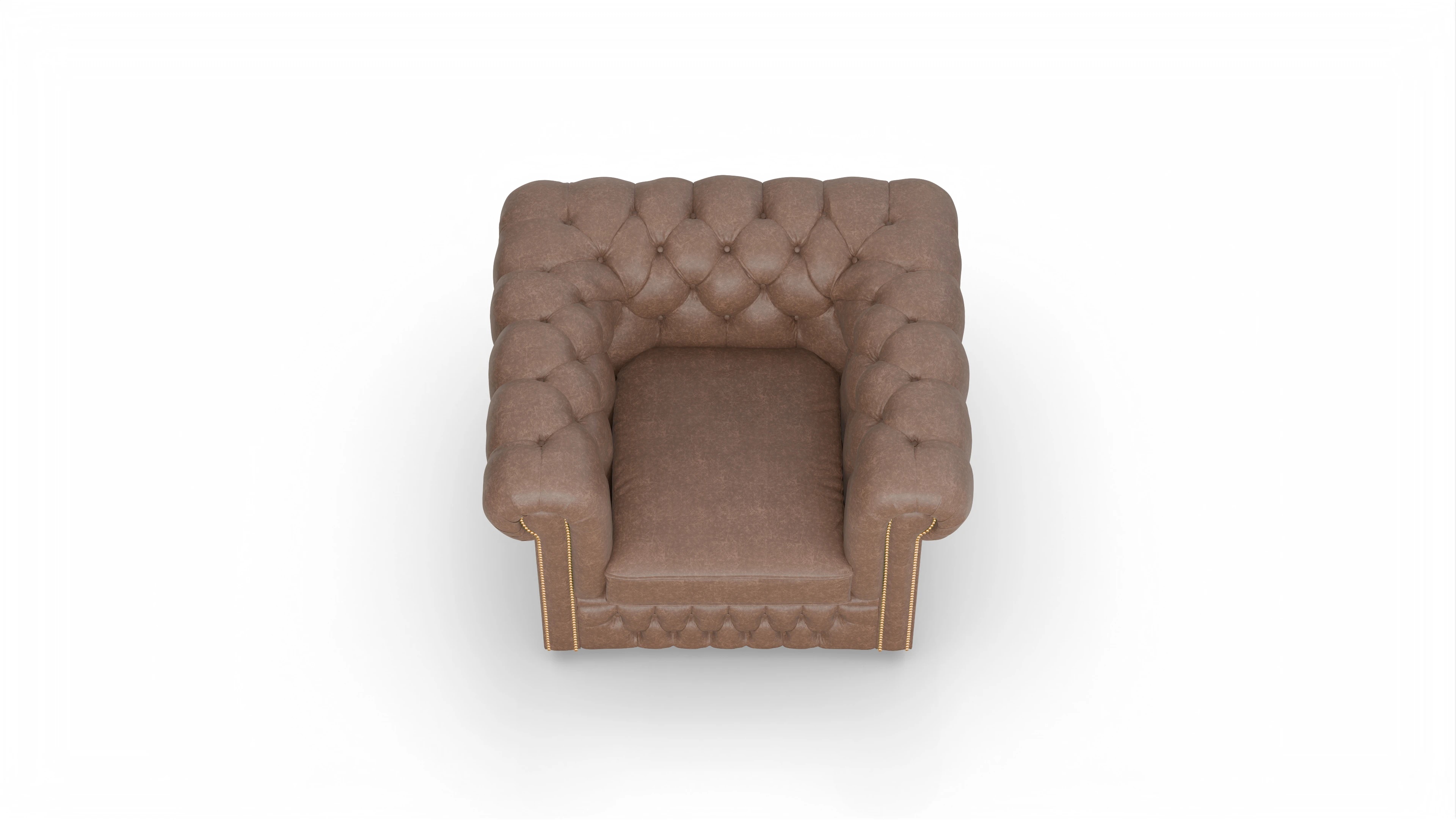 Ansicht des Produktes Islington Sessel in Leder braun
