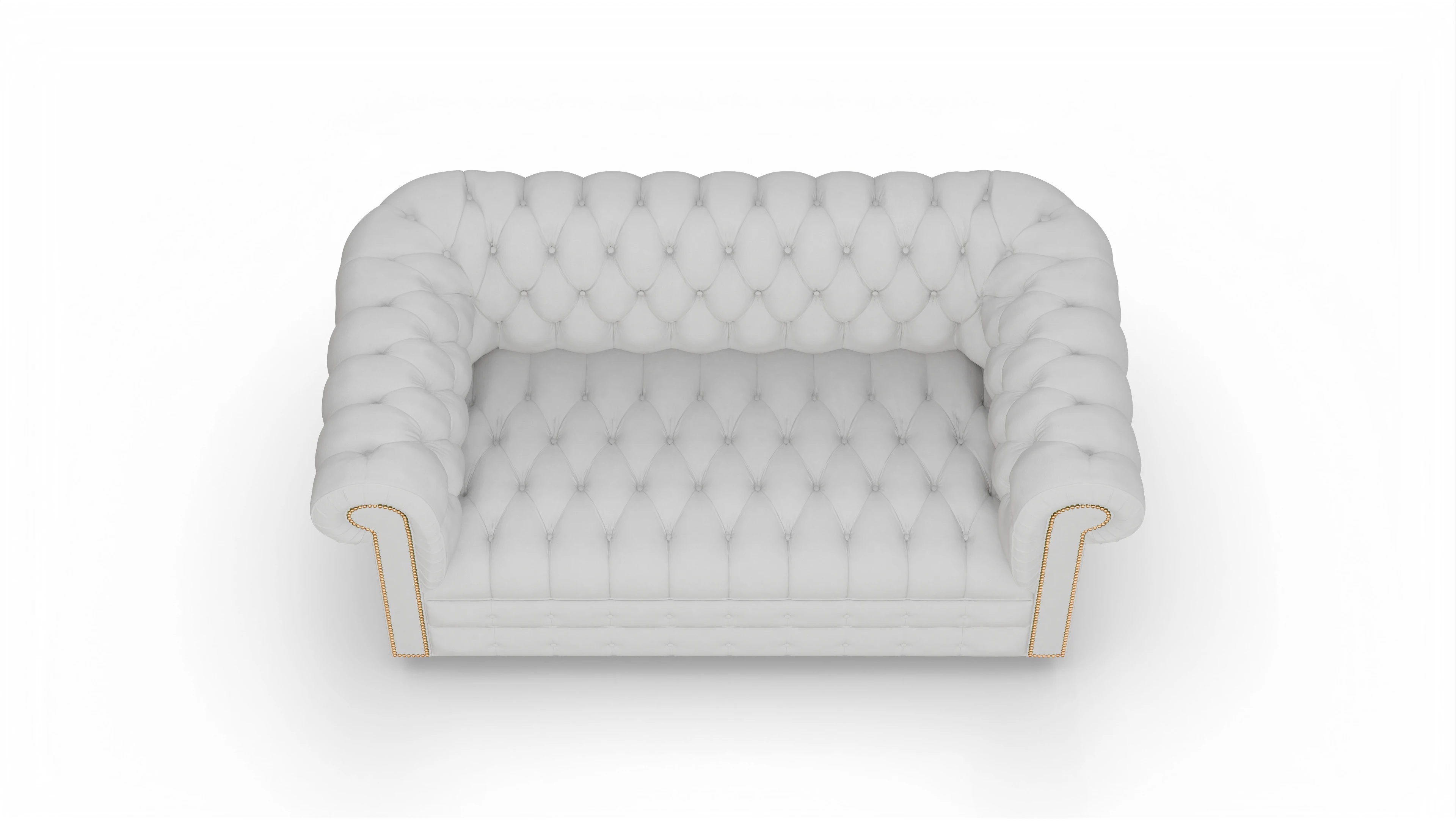 Ansicht des Produktes Osmond 2-Sitzer in Leder weiß