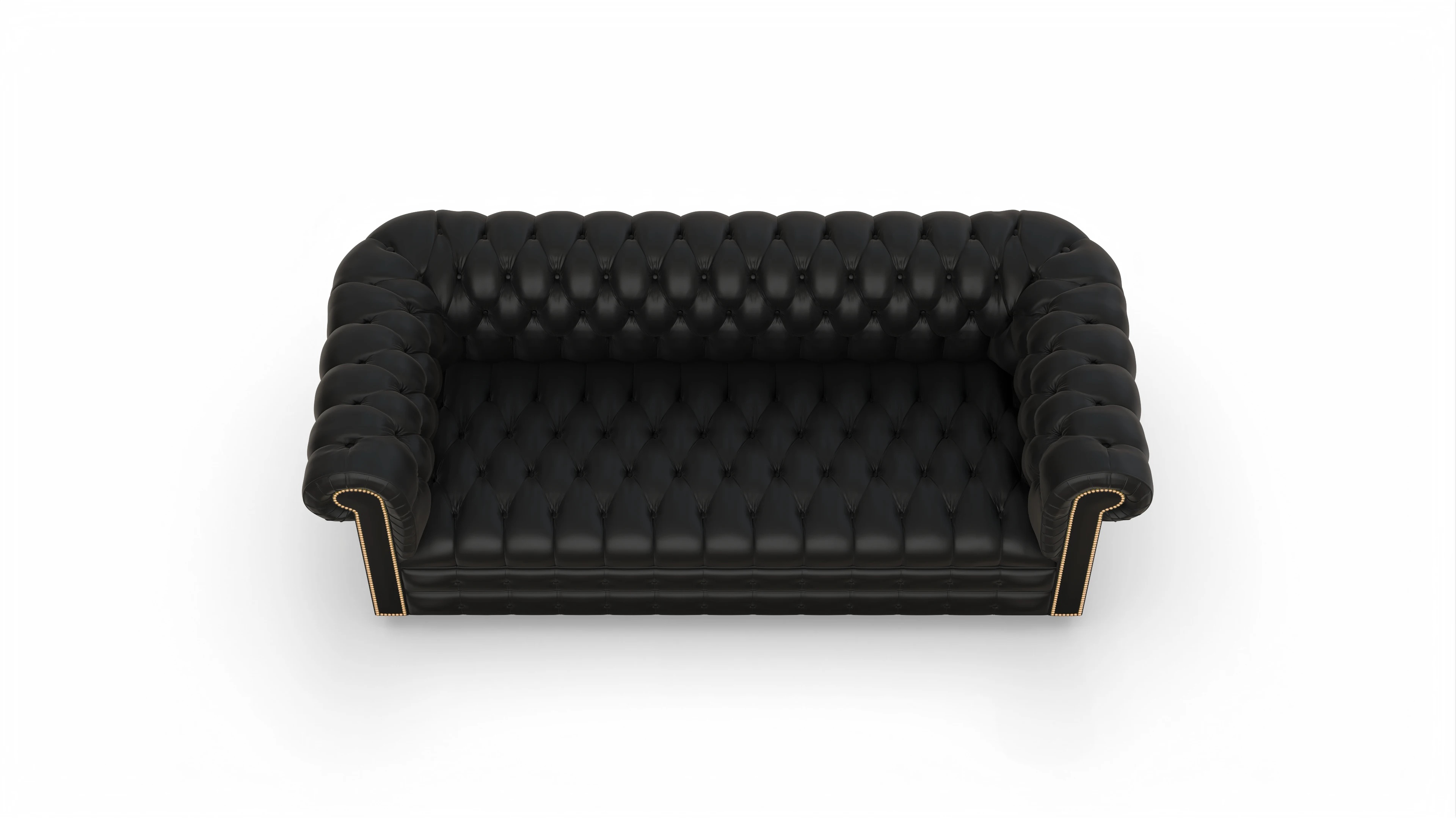 Ansicht des Produktes Osmond 3-Sitzer in Leder schwarz