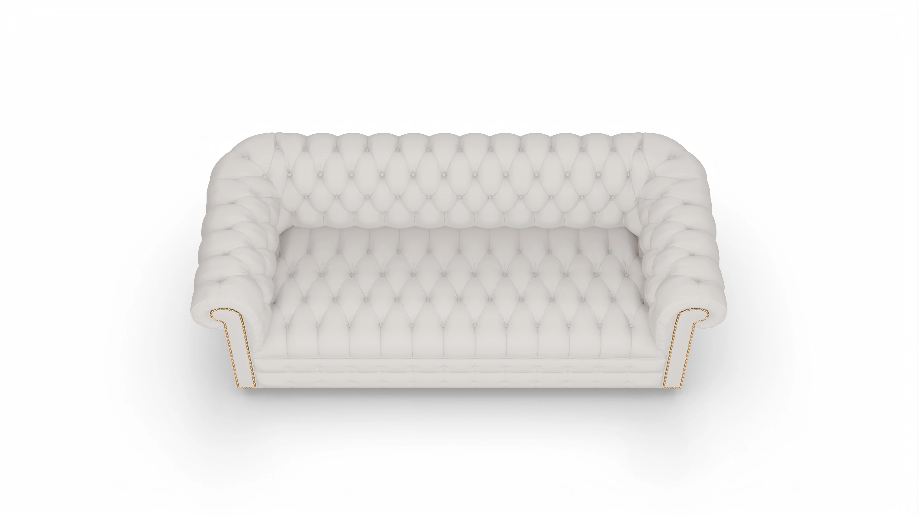 Ansicht des Produktes Osmond 3-Sitzer in Leder weiß