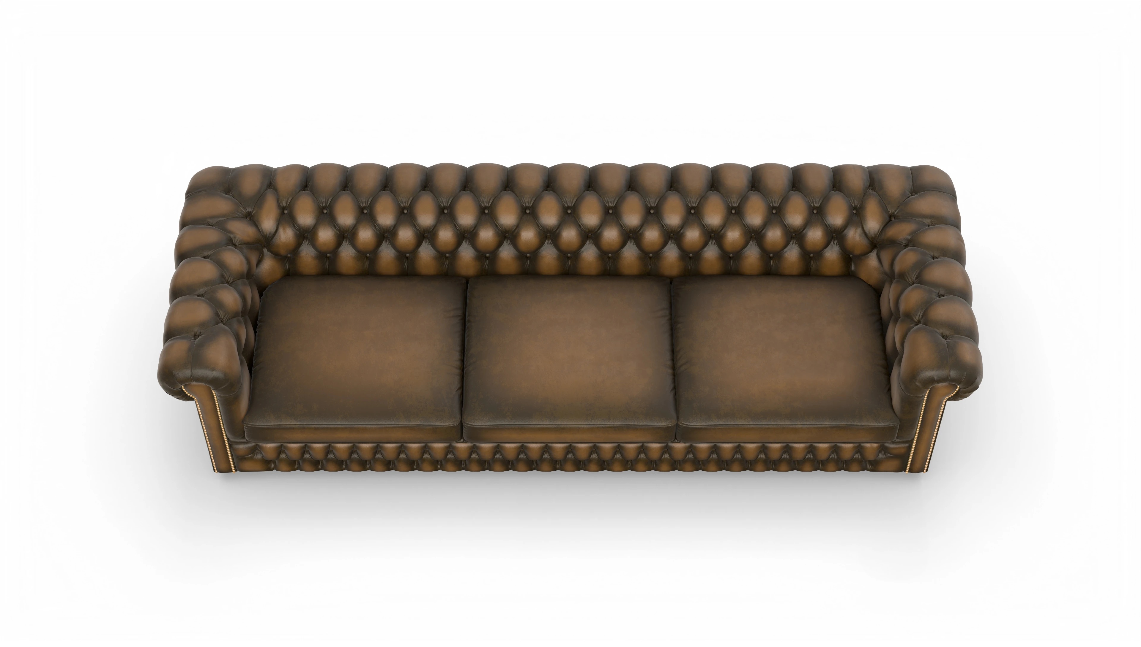 Ansicht des Produktes Islington 4-Sitzer in Leder braun