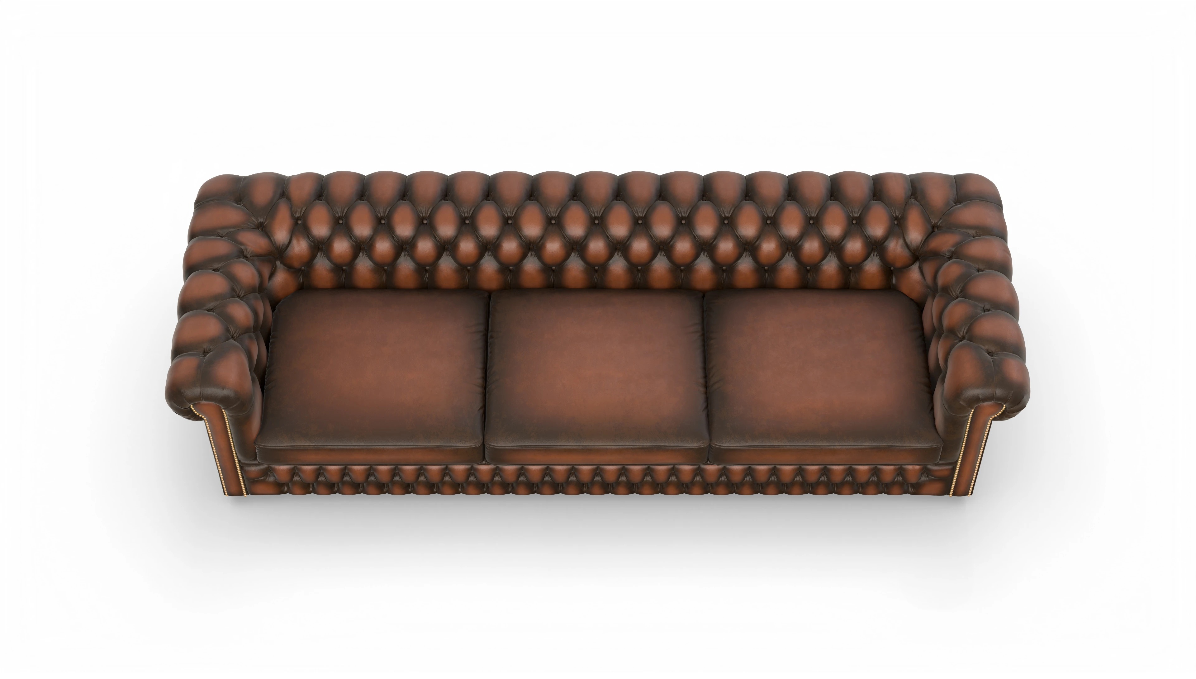 Ansicht des Produktes Islington 4-Sitzer in Leder braun