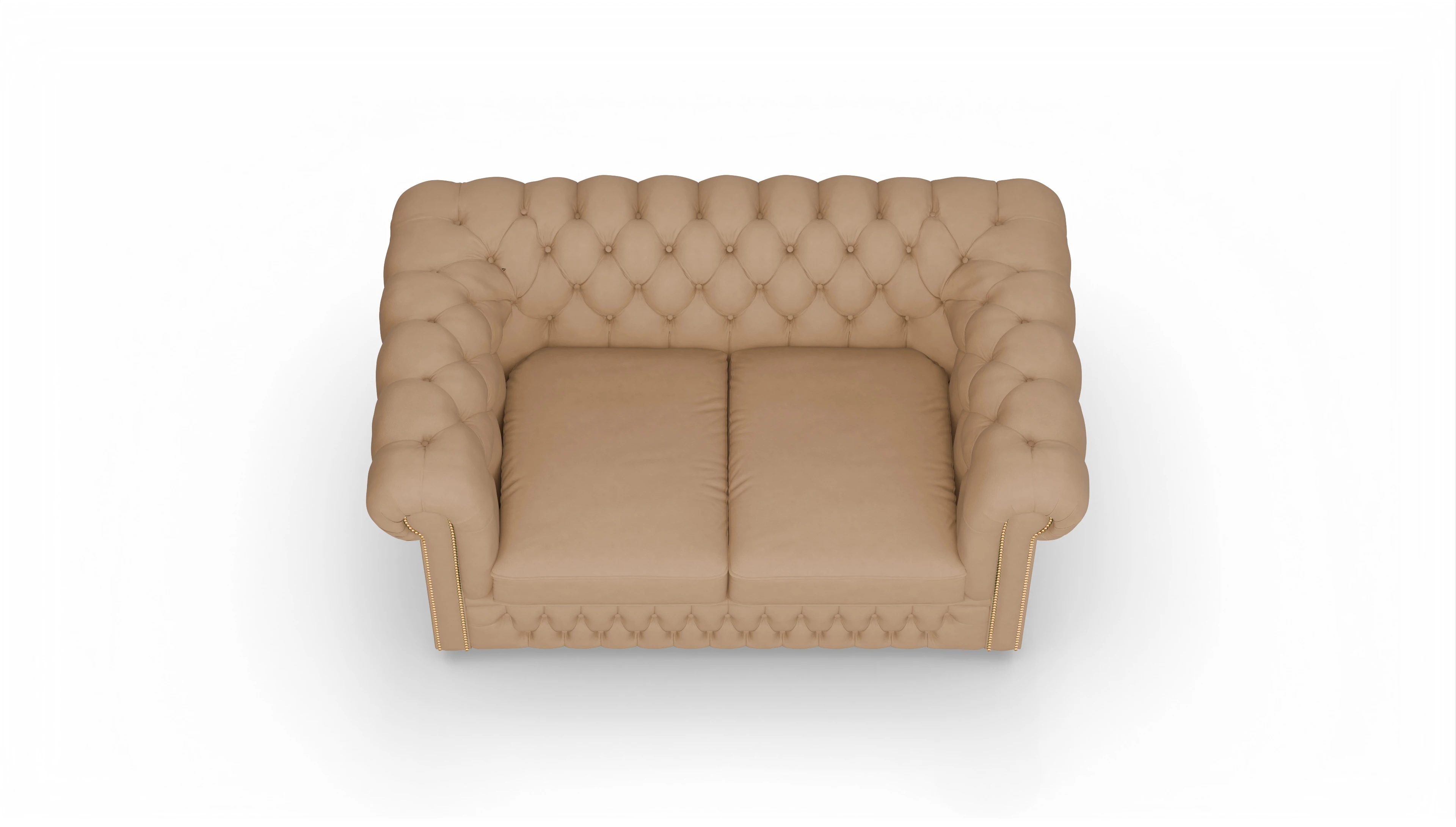 Ansicht des Produktes Islington 2-Sitzer in Leder braun