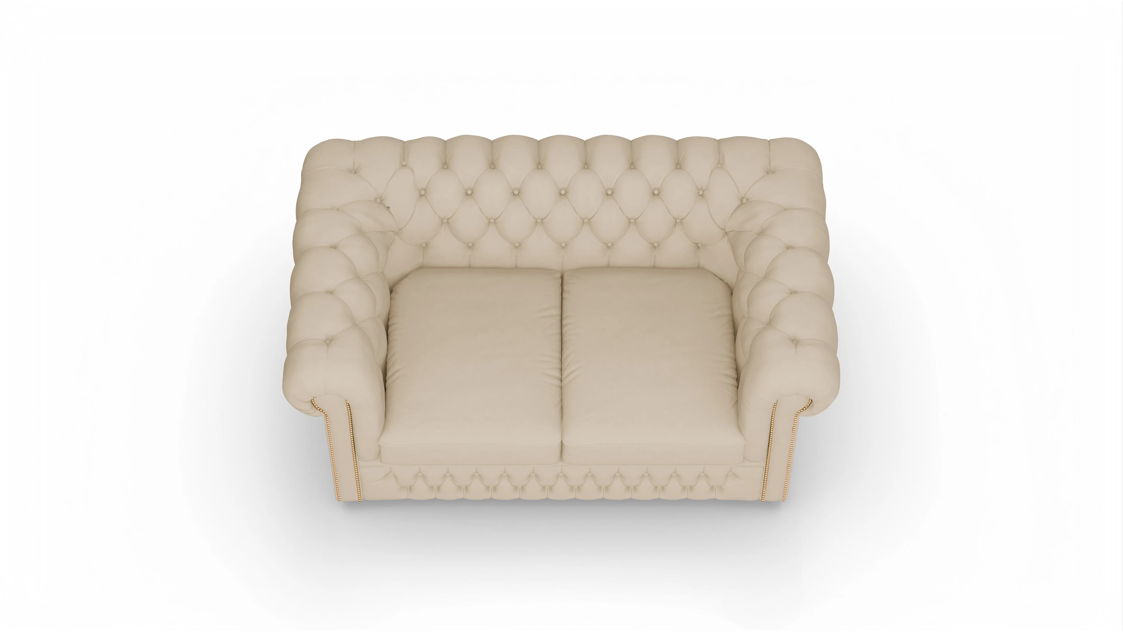 Ansicht des Produktes Islington 2-Sitzer in Leder beige