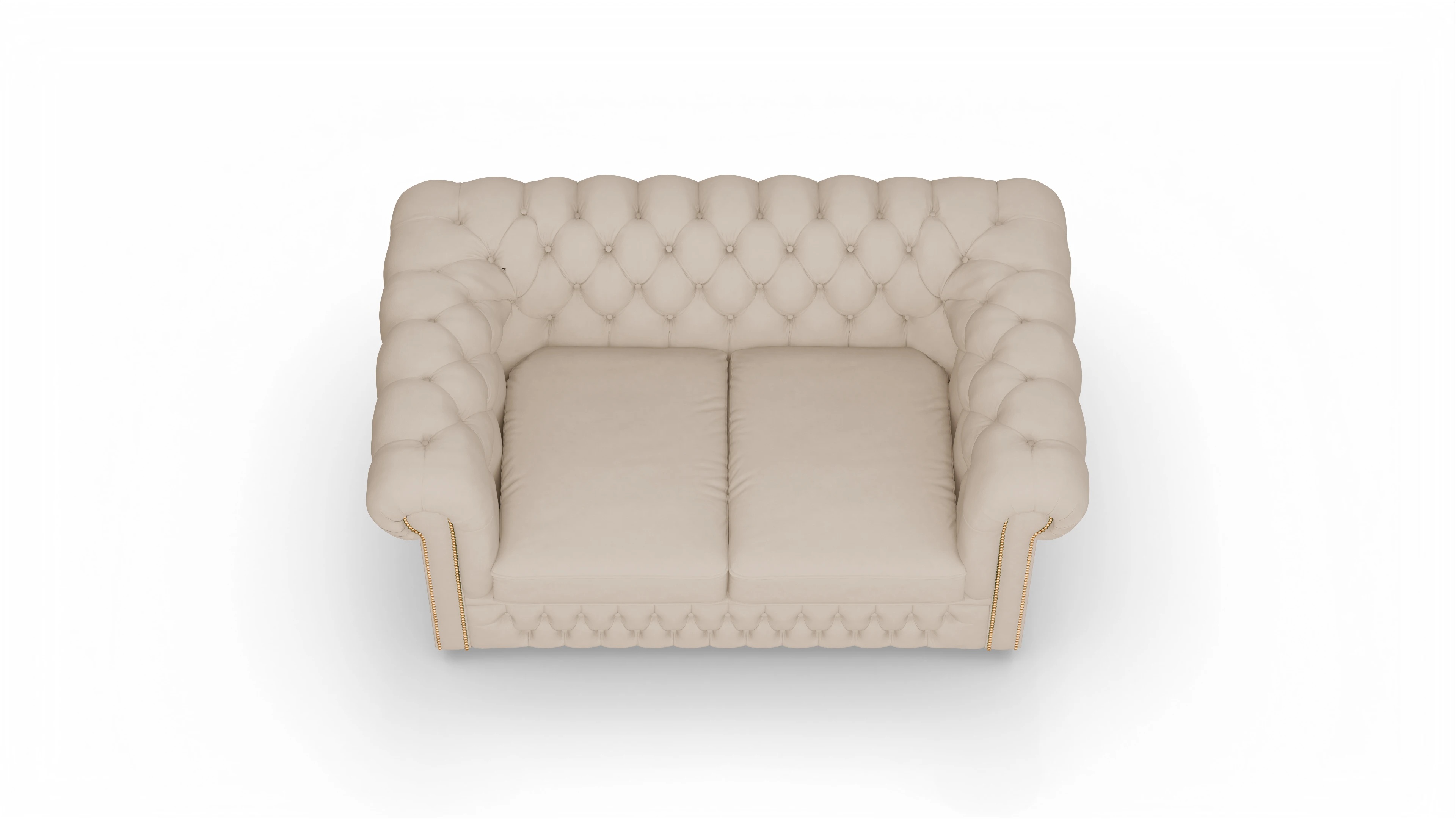 Ansicht des Produktes Islington 2-Sitzer in Leder beige