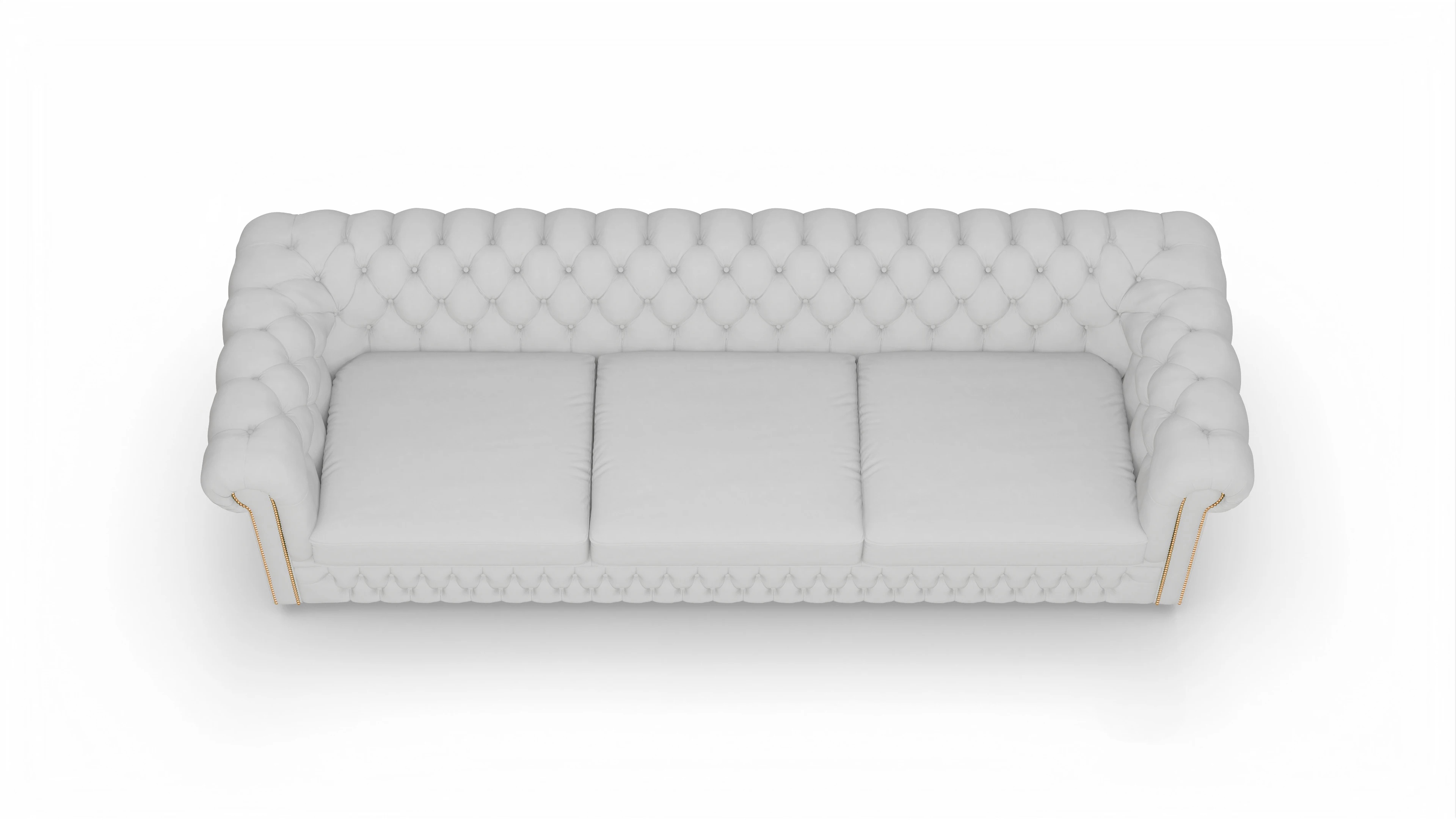 Ansicht des Produktes Islington 4-Sitzer in Leder weiß