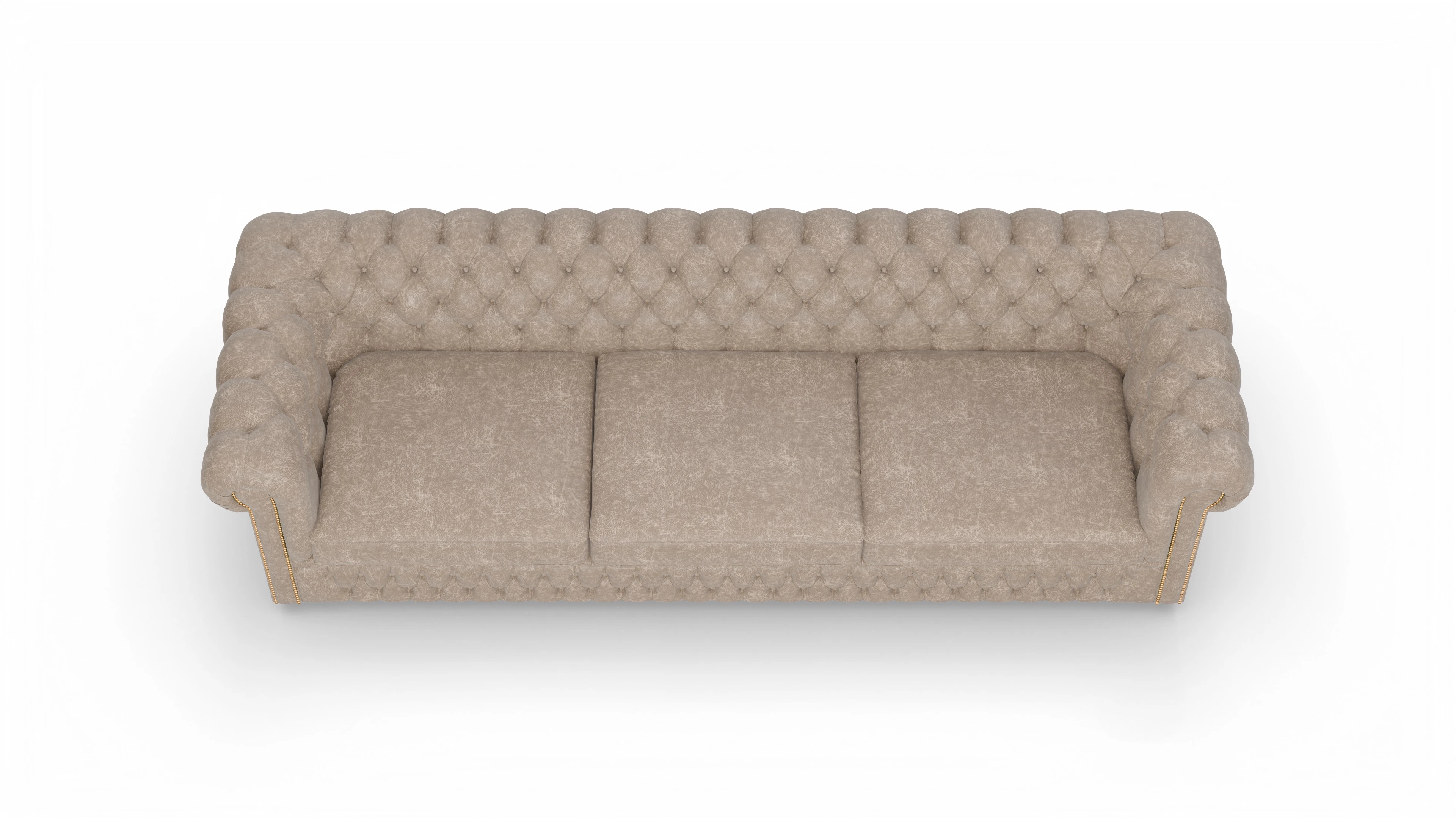 Ansicht des Produktes Islington 4-Sitzer in Leder beige