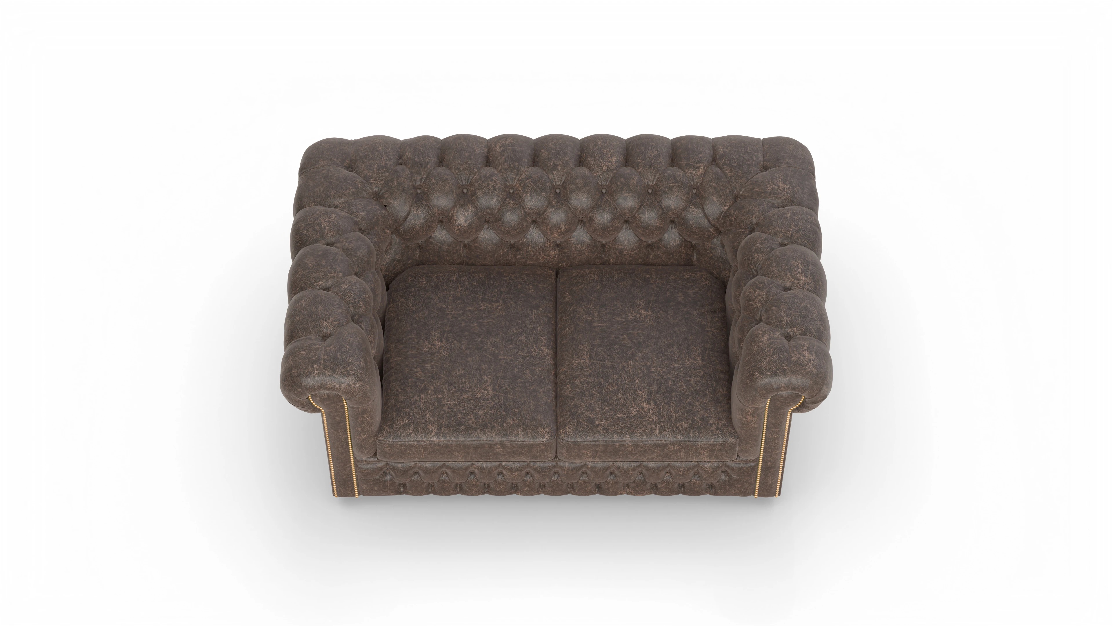 Ansicht des Produktes Islington 2-Sitzer in Leder braun