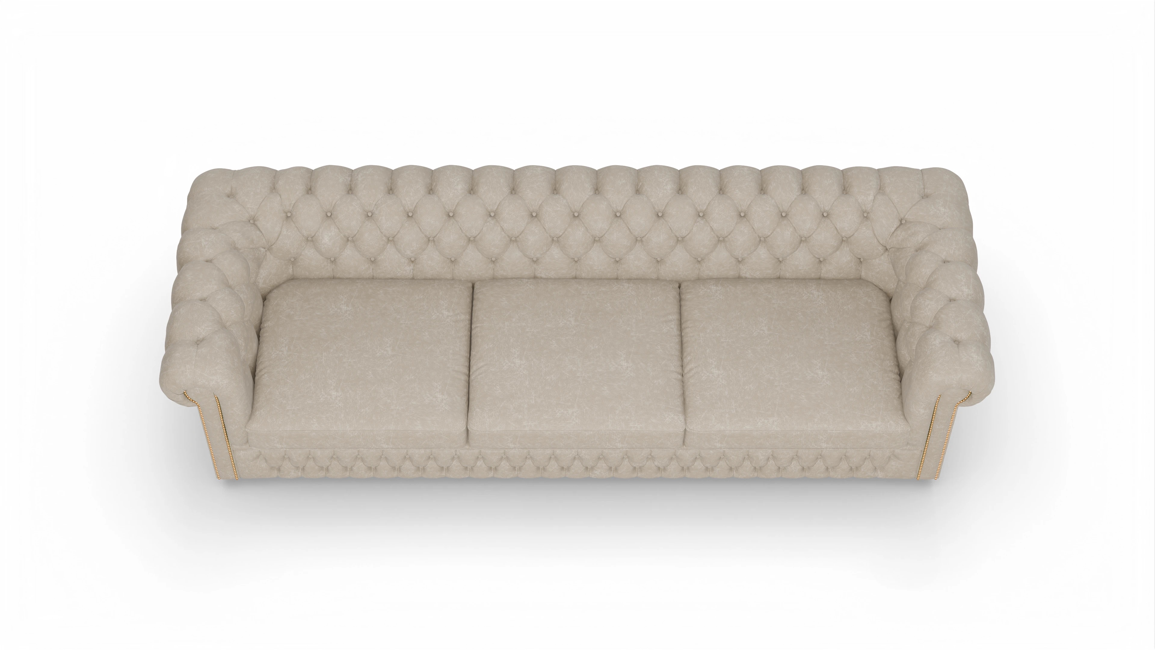 Ansicht des Produktes Islington 4-Sitzer in Leder beige
