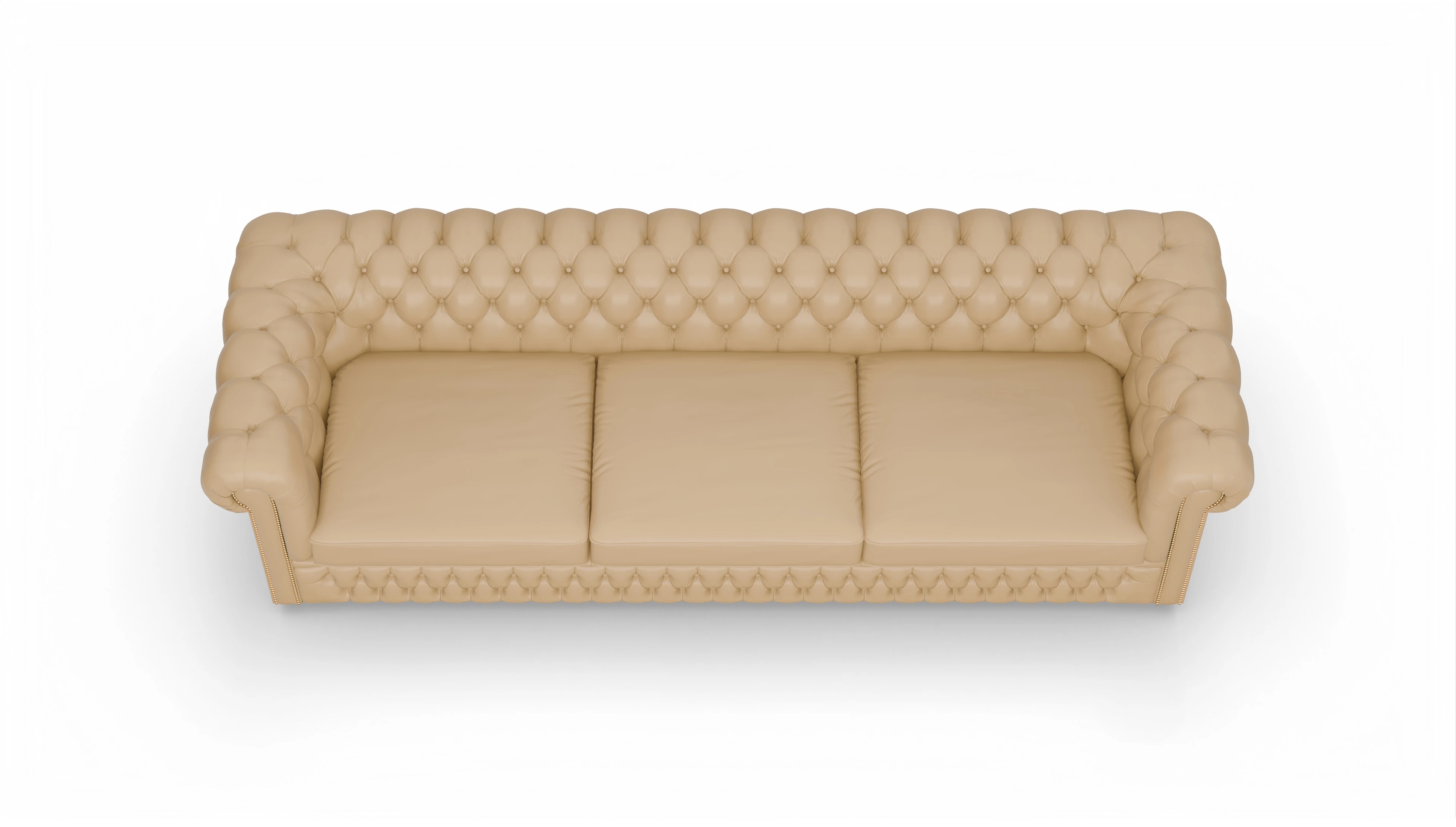 Ansicht des Produktes Islington 4-Sitzer in Leder beige