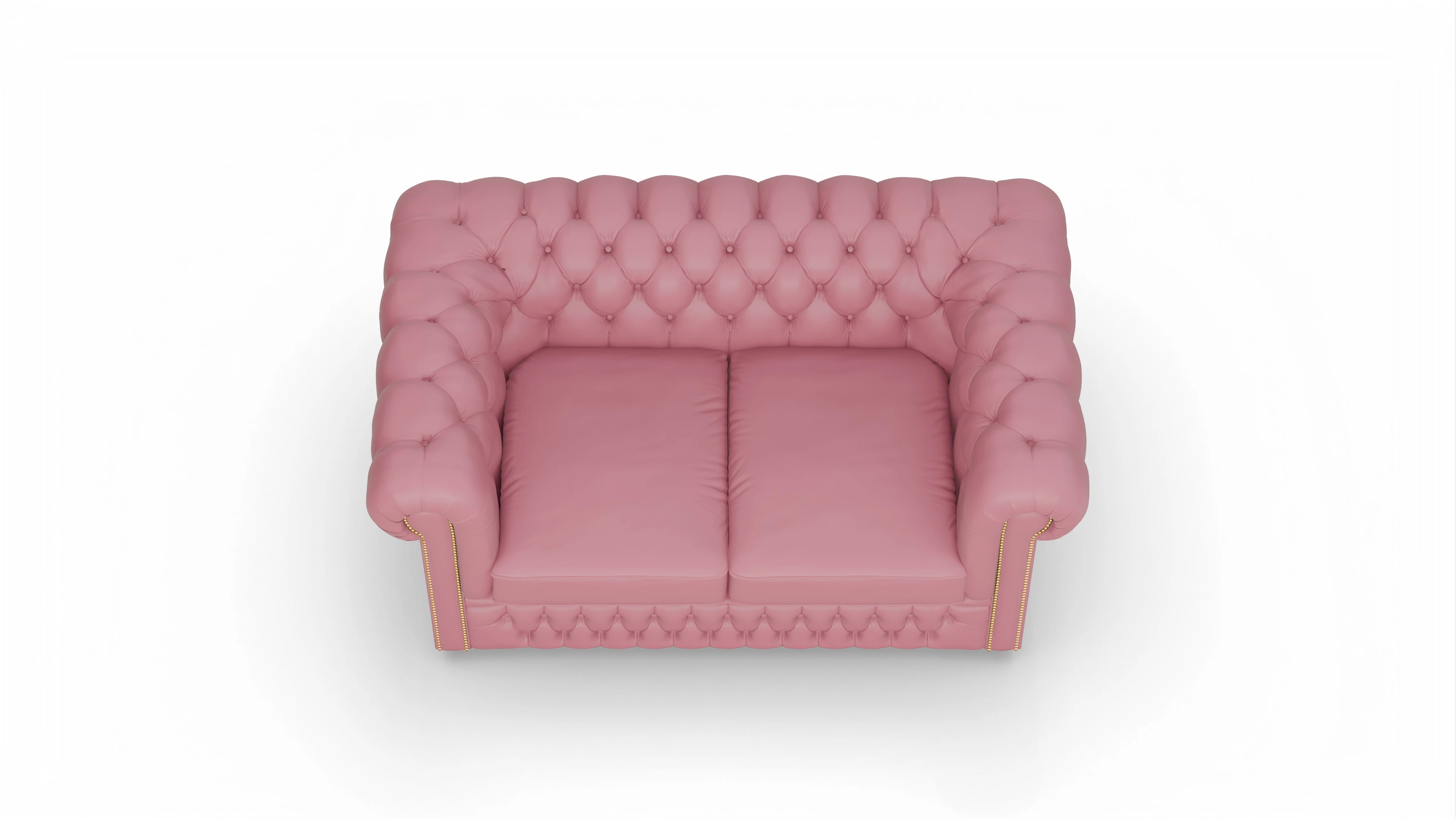 Chesterfield Sofa Islington Ansicht des Produktes Islington 2-Sitzer in Leder rot