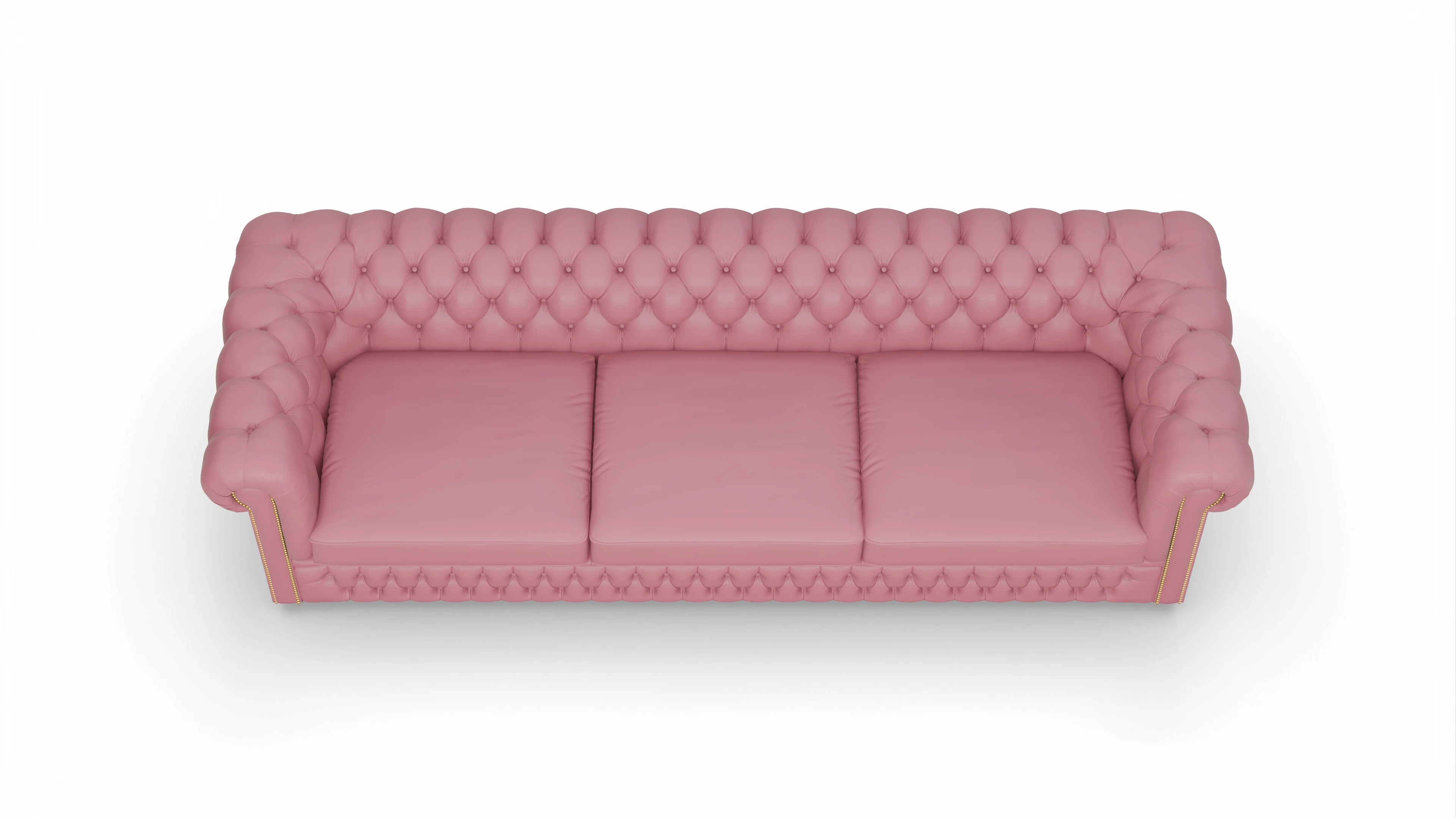 Chesterfield Sofa Islington Ansicht des Produktes Islington 4-Sitzer in Leder rot