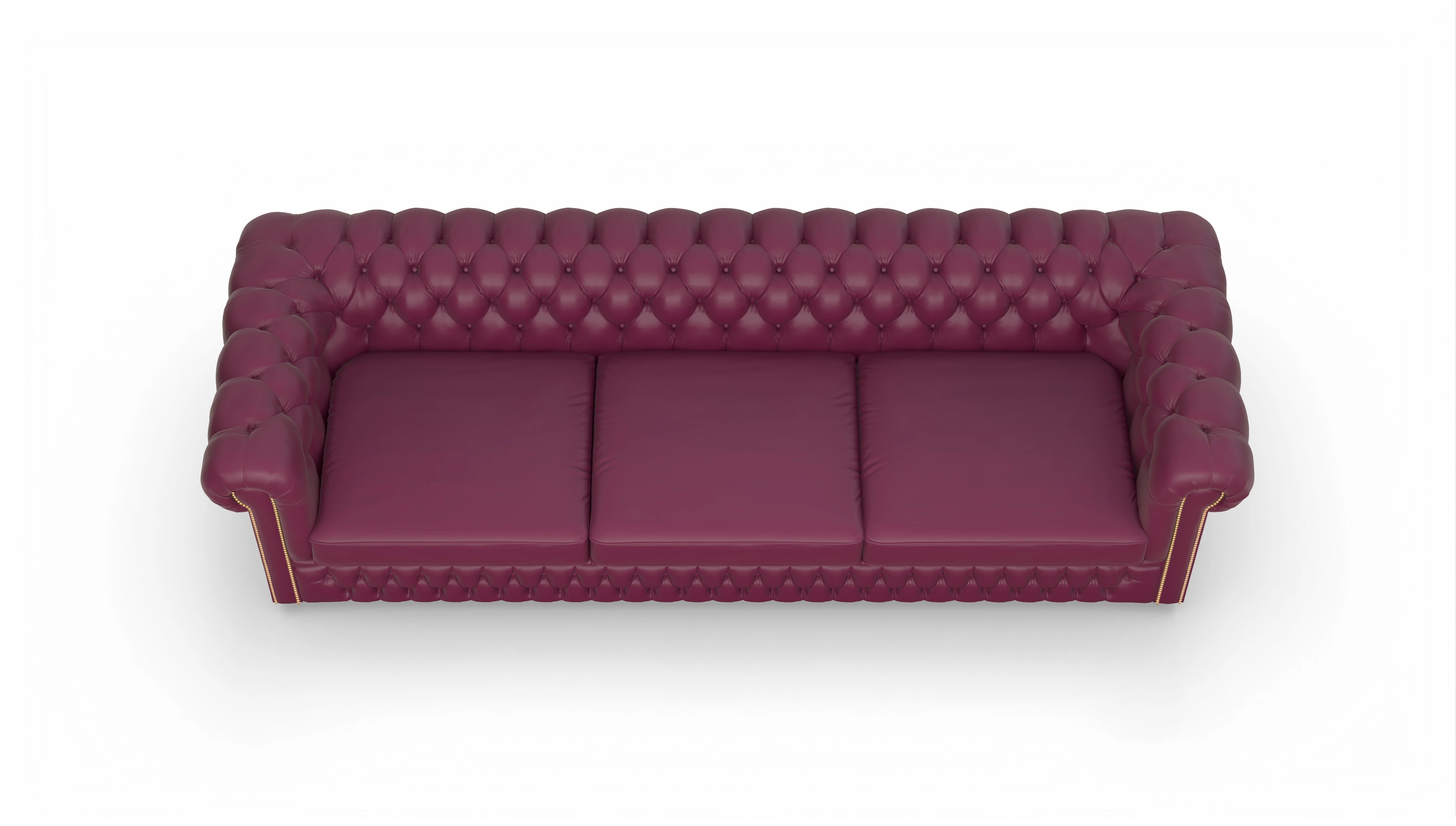 Ansicht des Produktes Islington 4-Sitzer in Leder rot