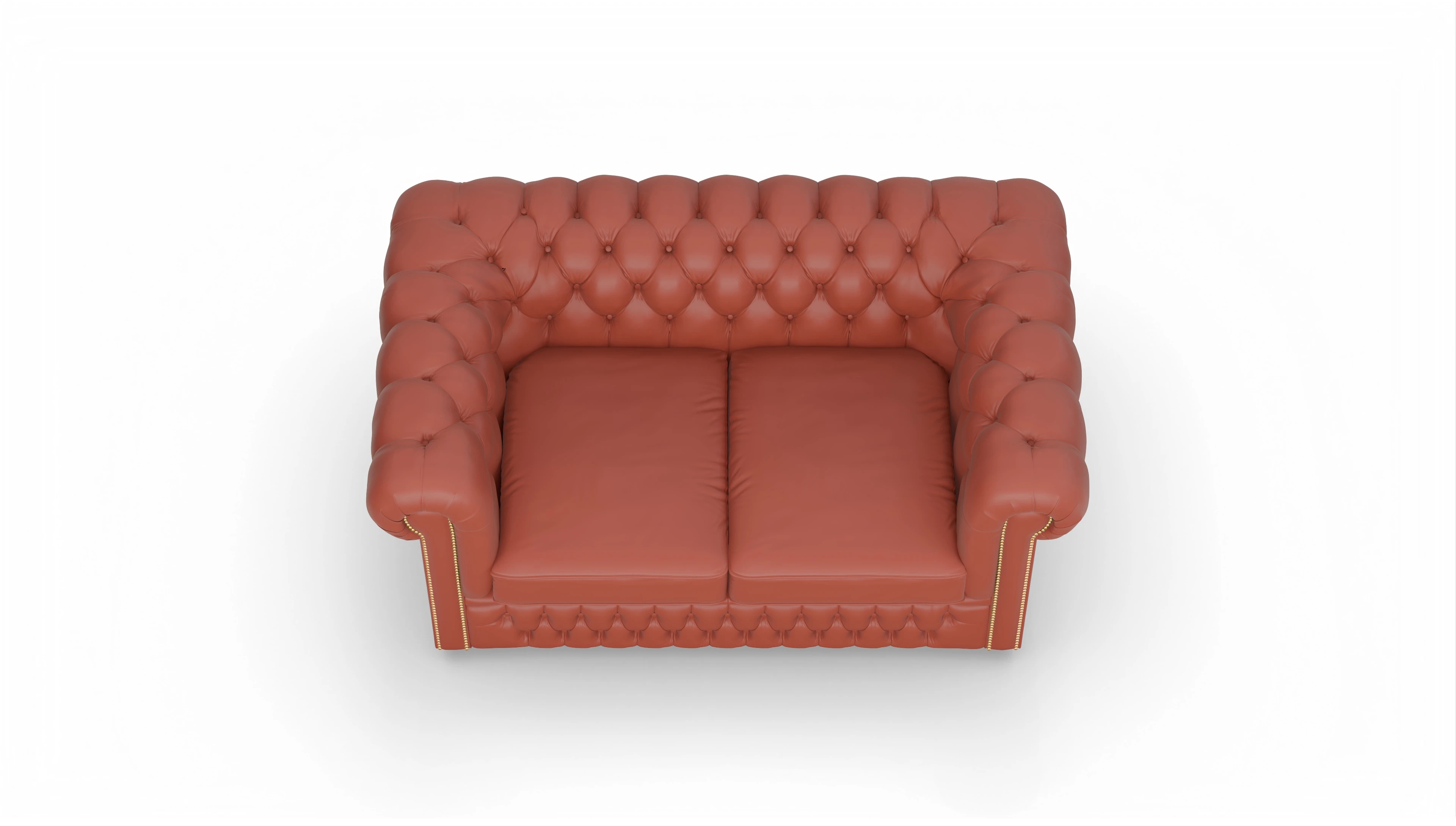 Ansicht des Produktes Islington 2-Sitzer in Leder orange