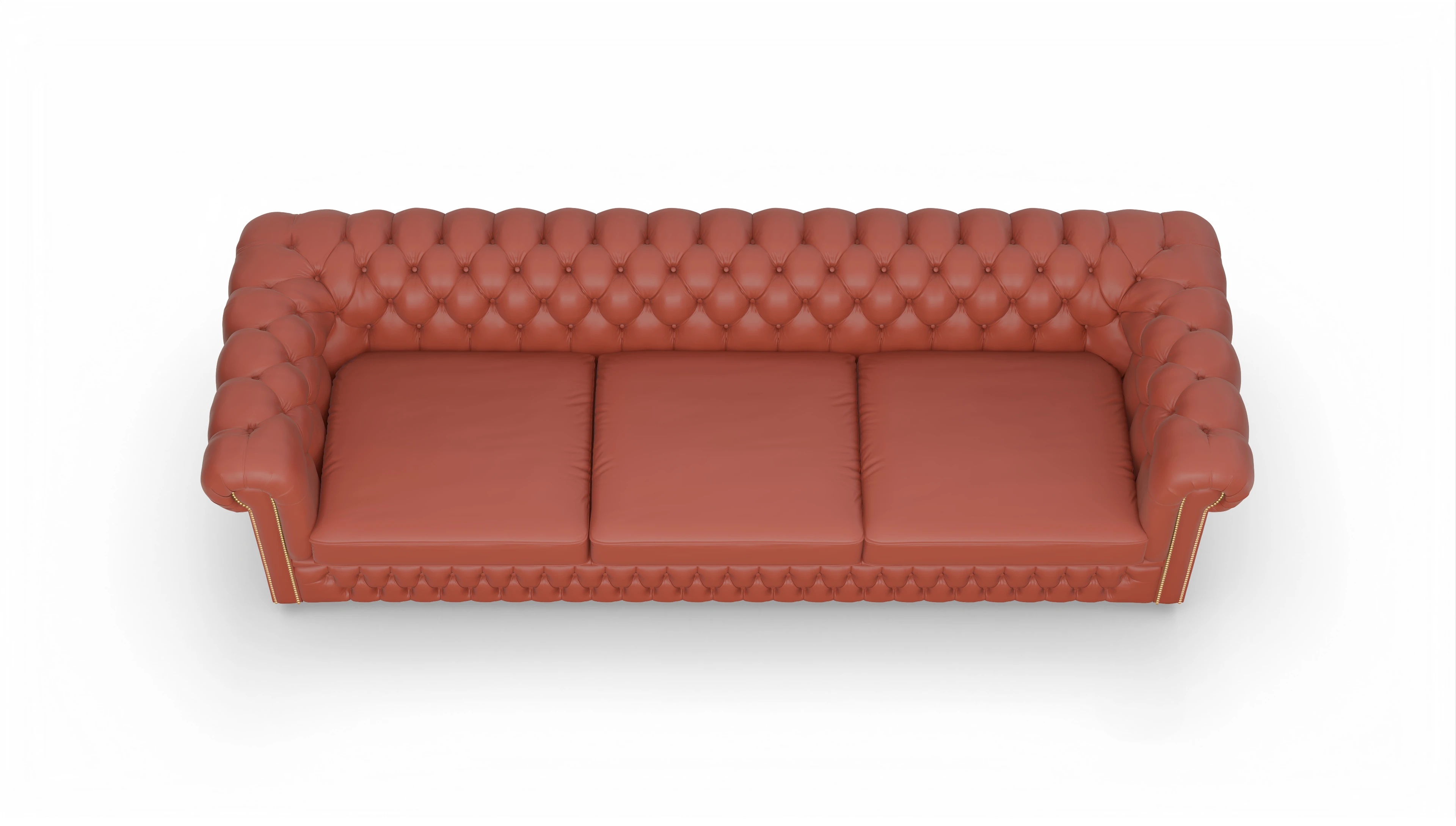 Ansicht des Produktes Islington 4-Sitzer in Leder orange
