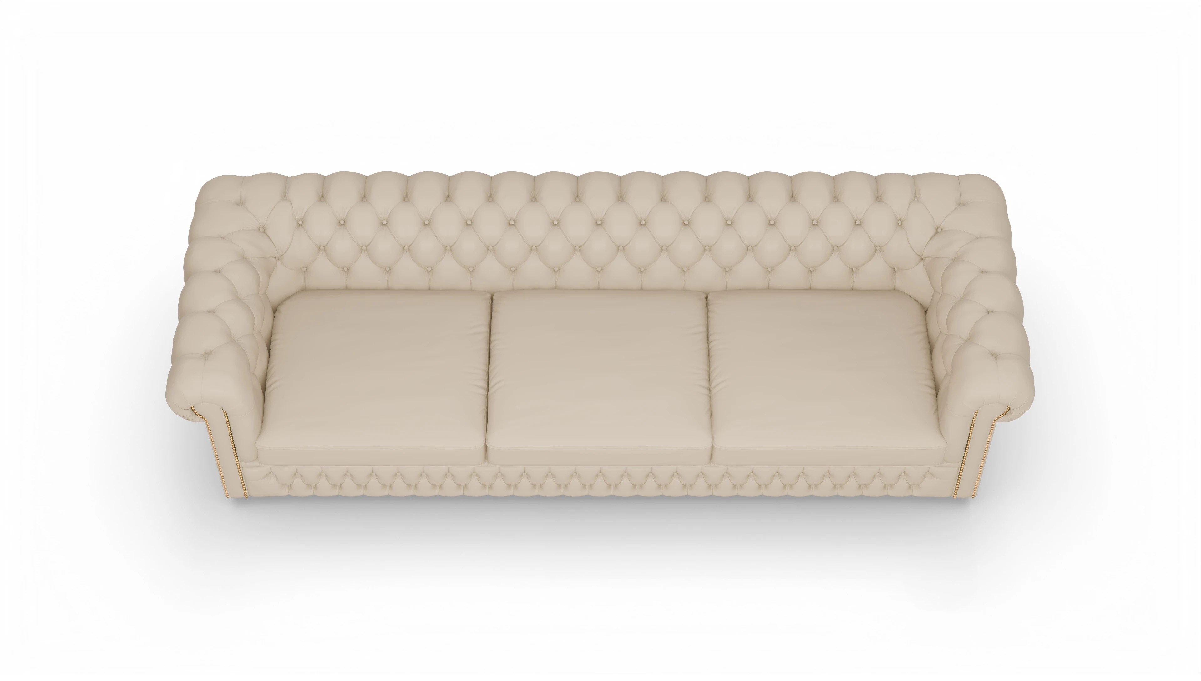 Ansicht des Produktes Islington 4-Sitzer in Leder beige