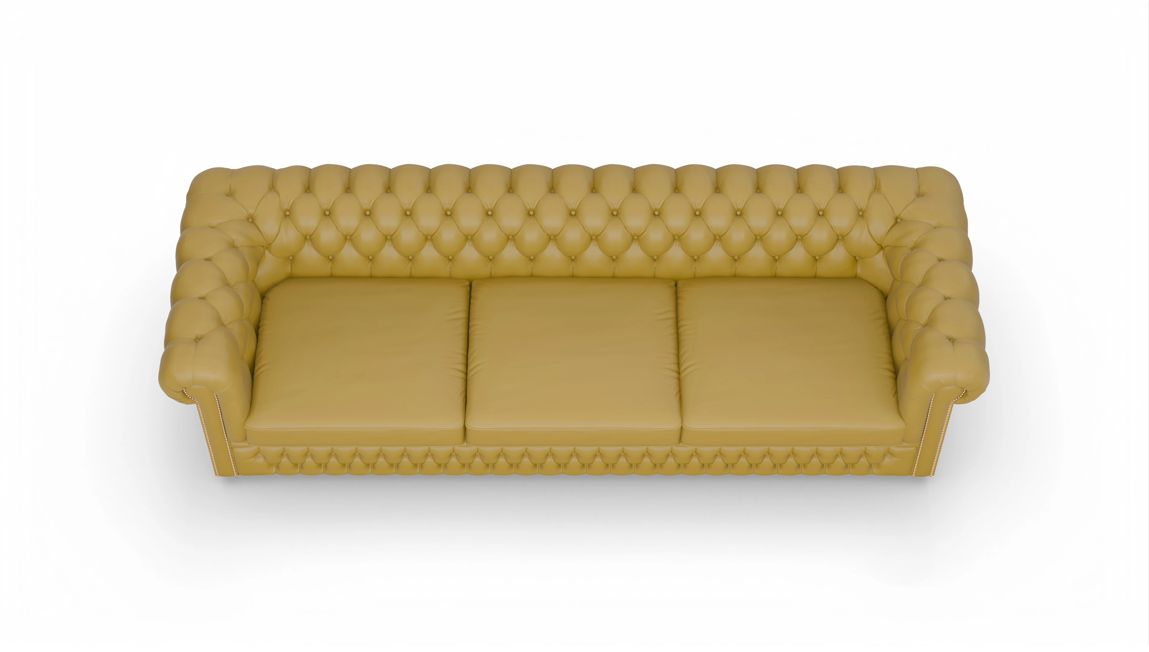 Ansicht des Produktes Islington 4-Sitzer in Leder gelb