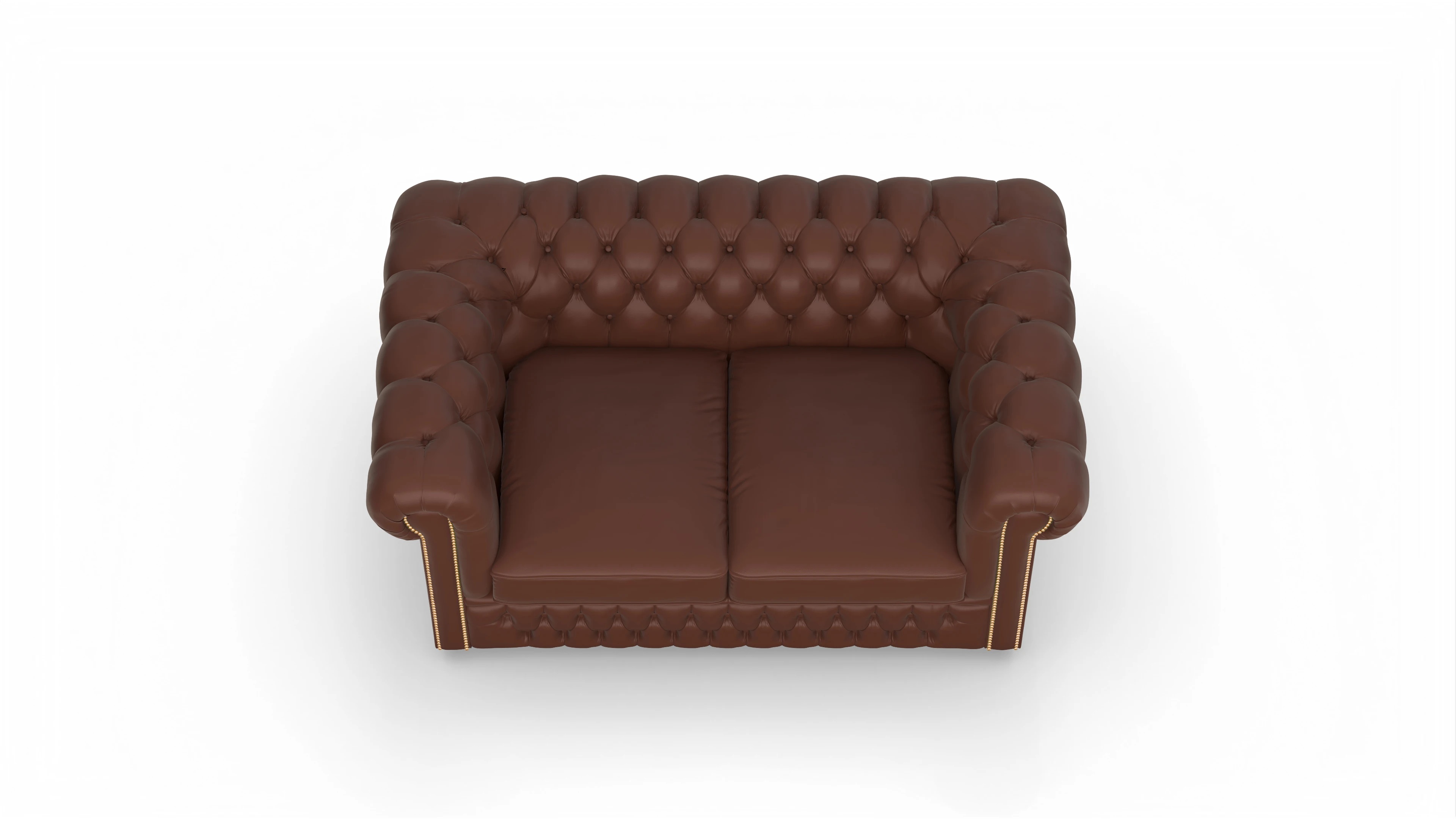 Ansicht des Produktes Islington 2-Sitzer in Leder braun
