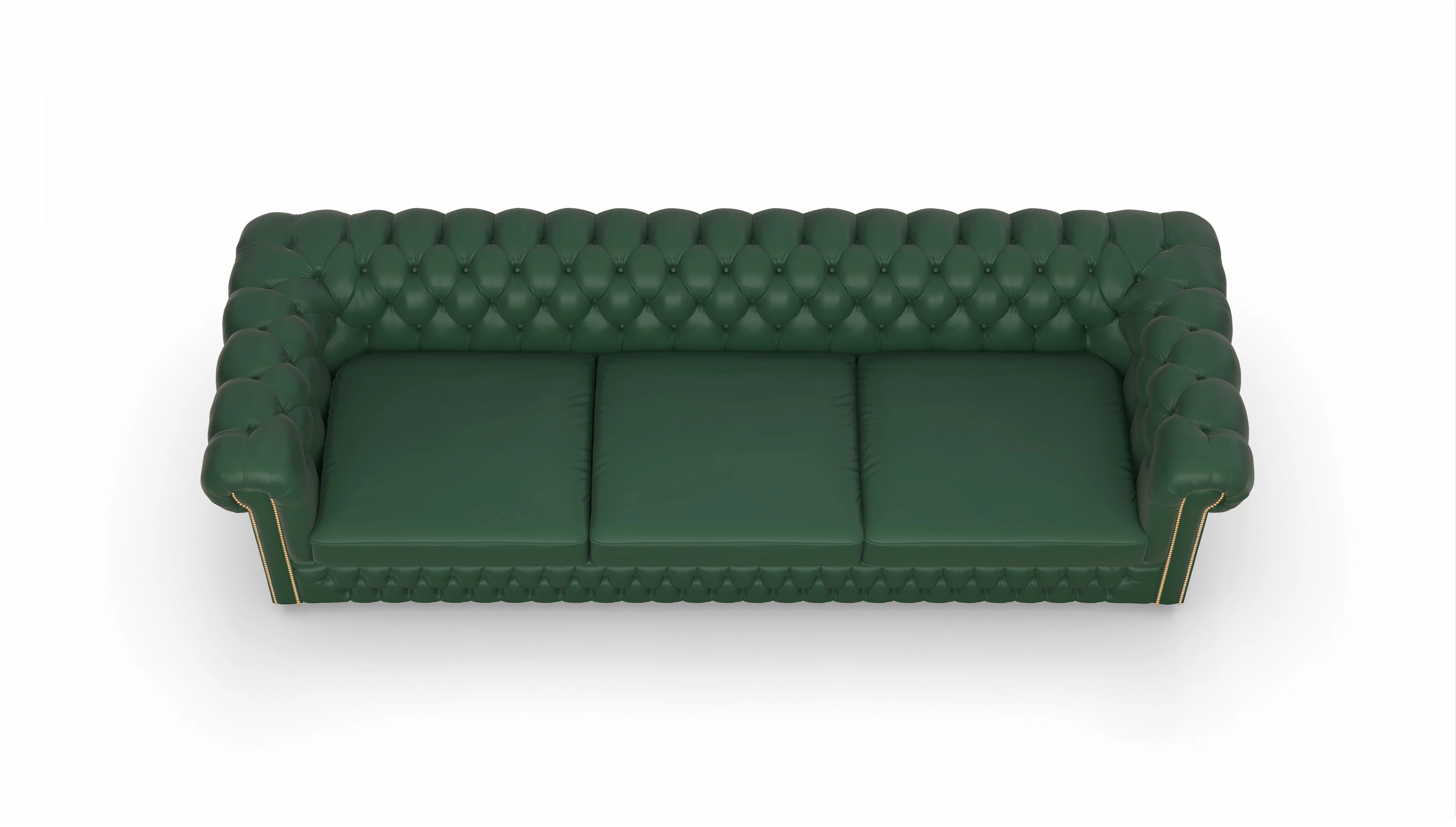 Ansicht des Produktes Islington 4-Sitzer in Leder grün