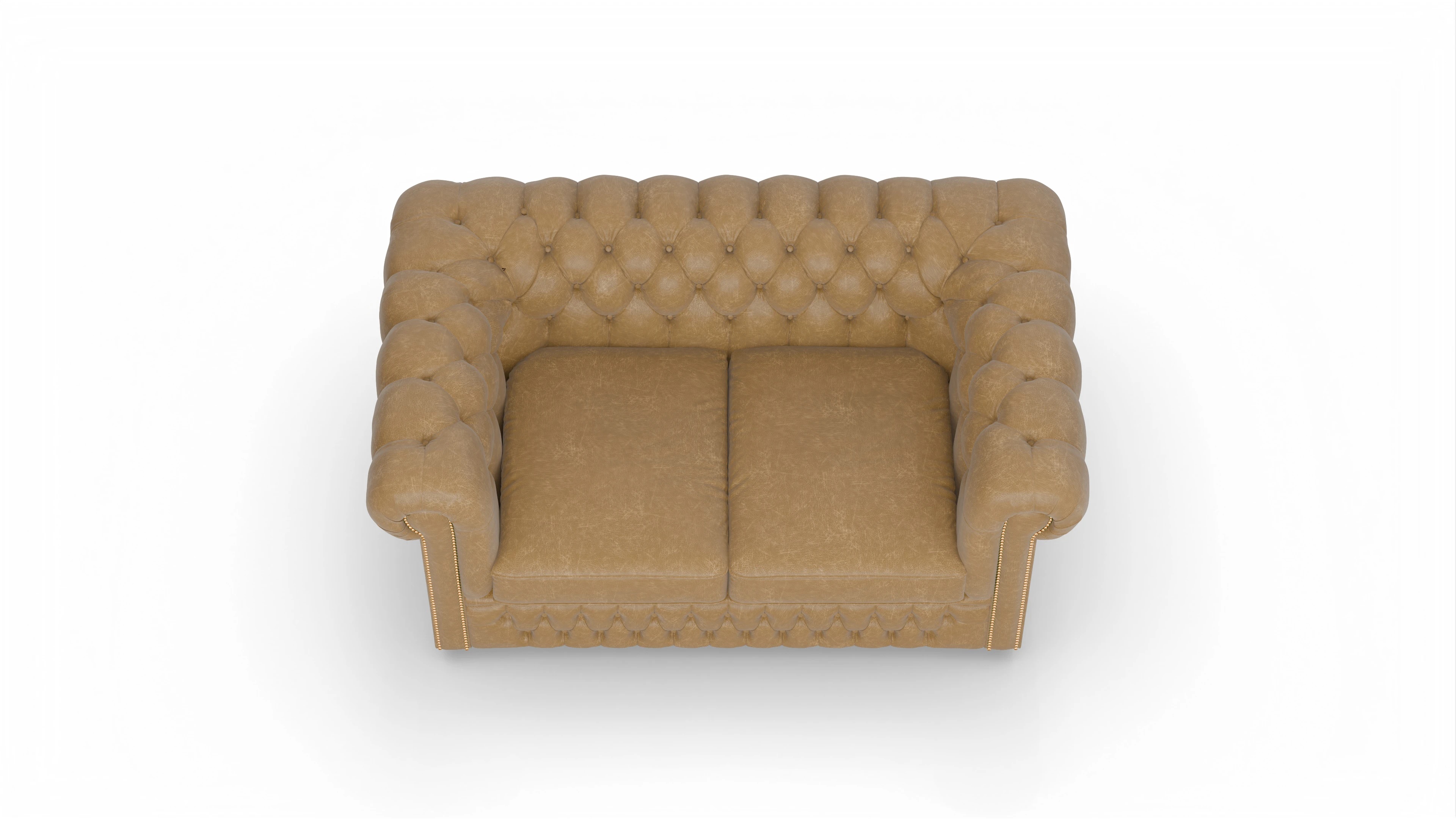 Ansicht des Produktes Islington 2-Sitzer in Leder braun