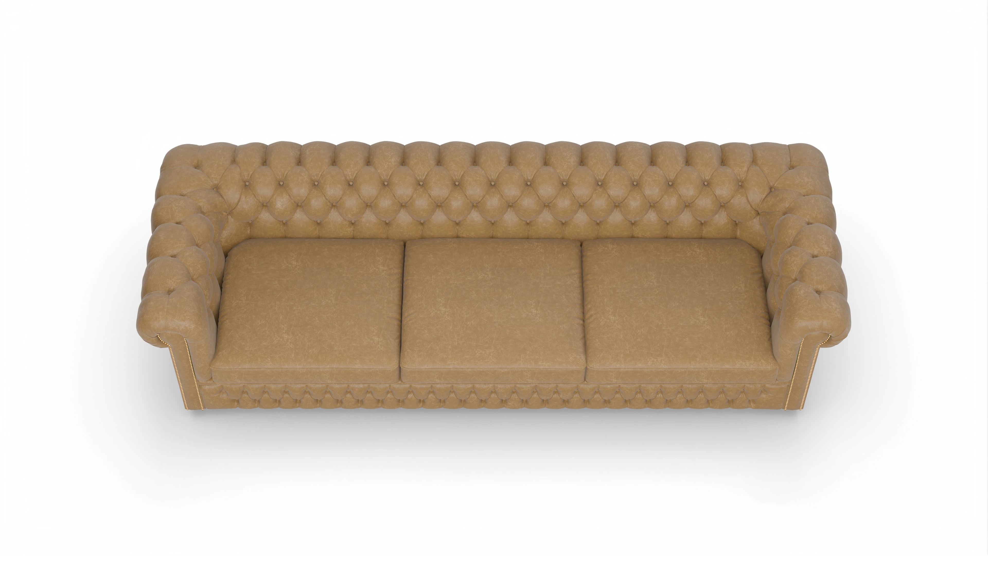 Ansicht des Produktes Islington 4-Sitzer in Leder braun