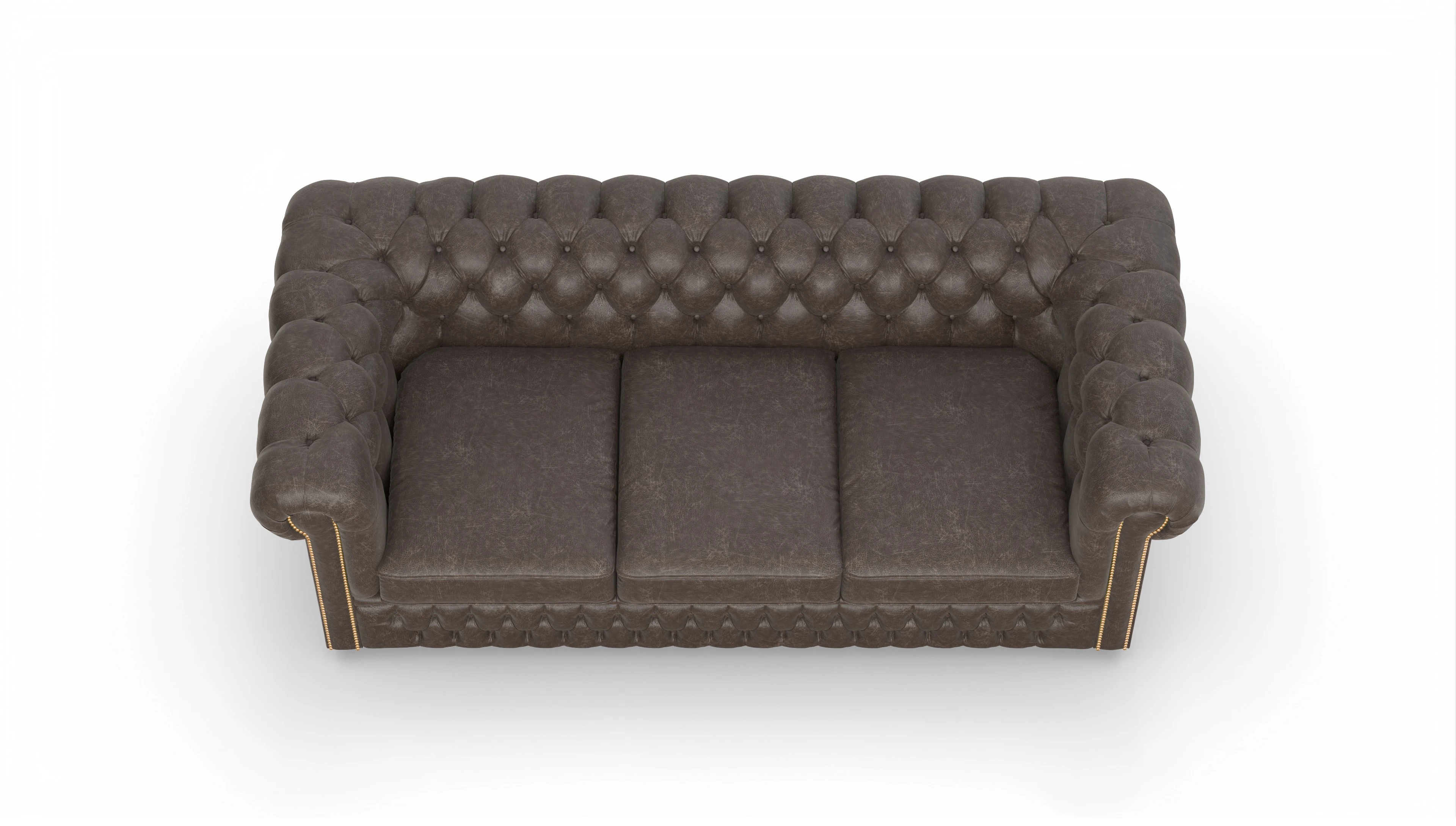 Ansicht des Produktes Islington 3-Sitzer in Leder braun